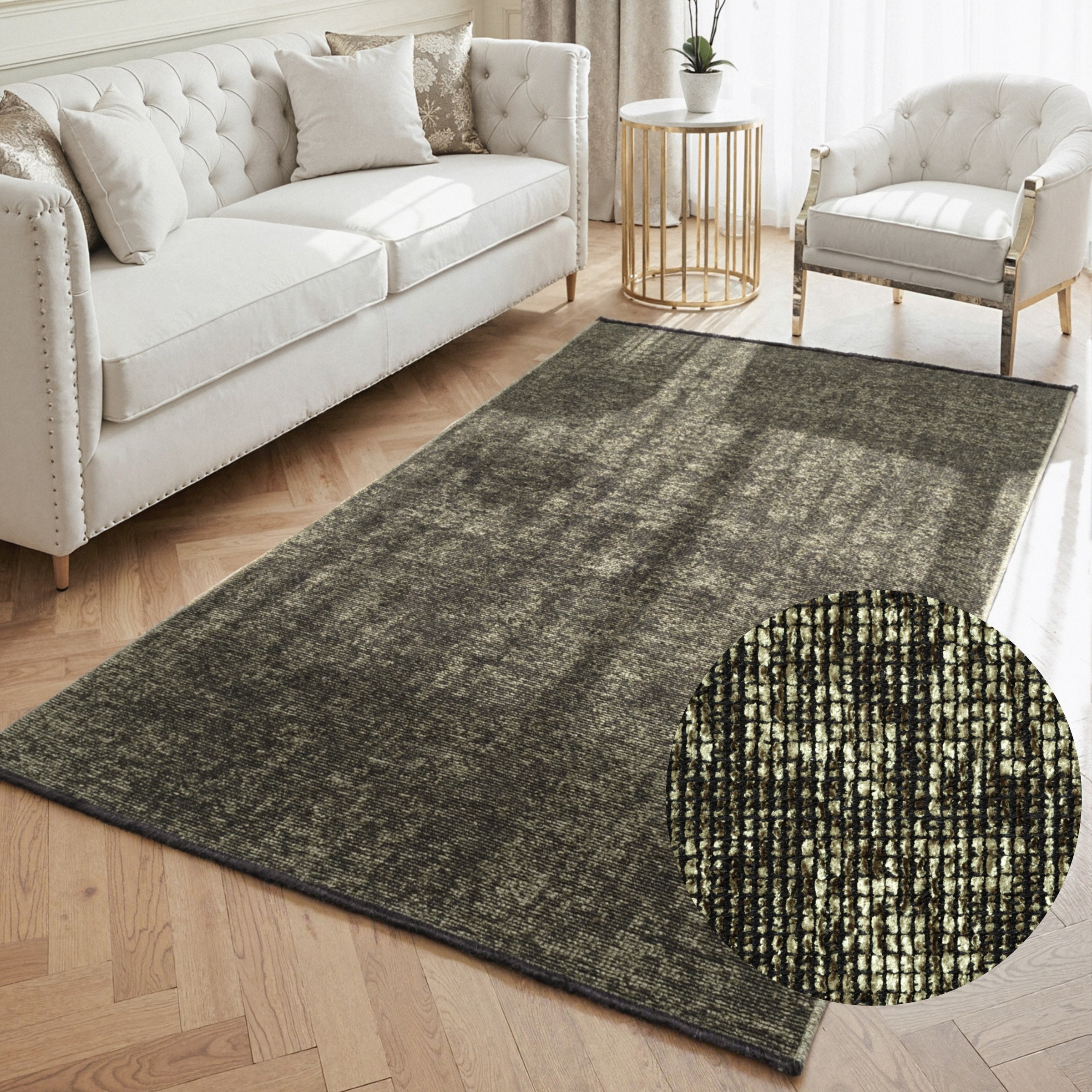 ELLE DECORATION Teppich »Prisma« rechteckig 5 mm Höhe Glanz-Effekt, Karo De günstig online kaufen