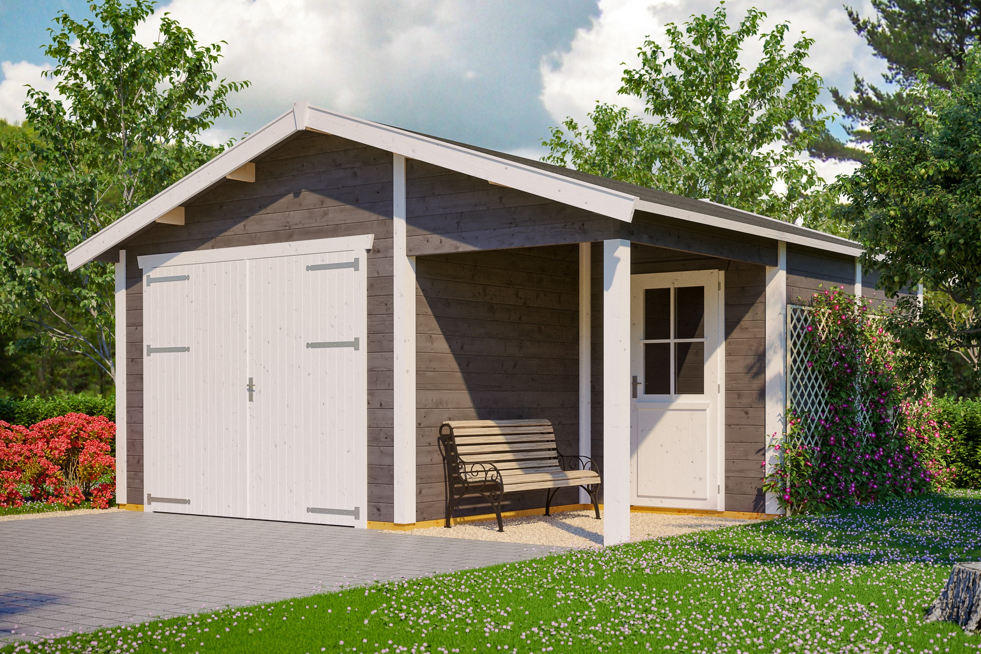 Skanholz Garage »Varberg 2«, 500 x 525 cm