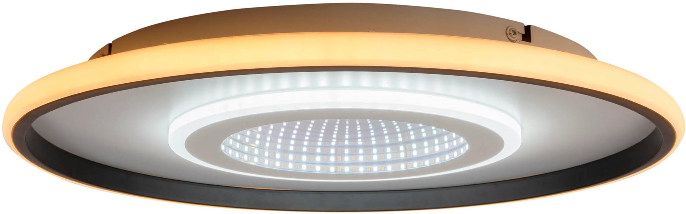 my home LED Deckenleuchte »Mona Deckenlampe mit Infinity 3D Effekt«, 1 flammig, Leuchtmittel LED-Board | LED fest integriert, D: 50cm, dimmbar, inkl. Memory, CCT, Fernbedienung, 40W, Tunnel Mirror