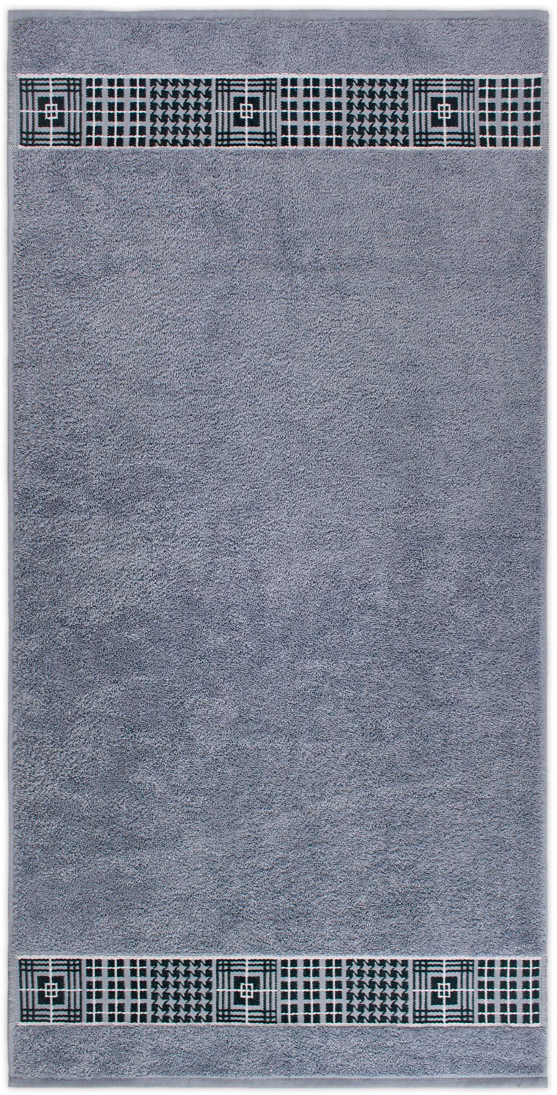 Möve for frottana Handtuch »Fjord« mit tollem Uni Karo günstig online kaufen