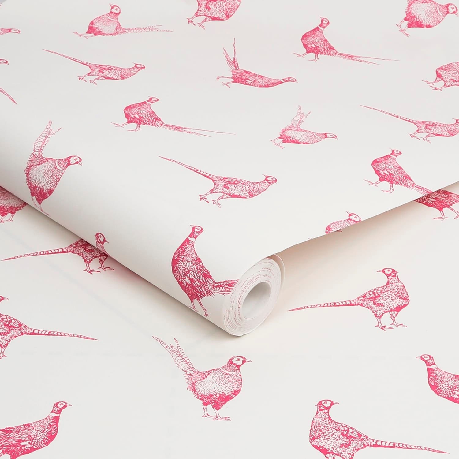 Joules Vliestapete »Flirty Pheasants Truly Pink« animal print glatt animal print