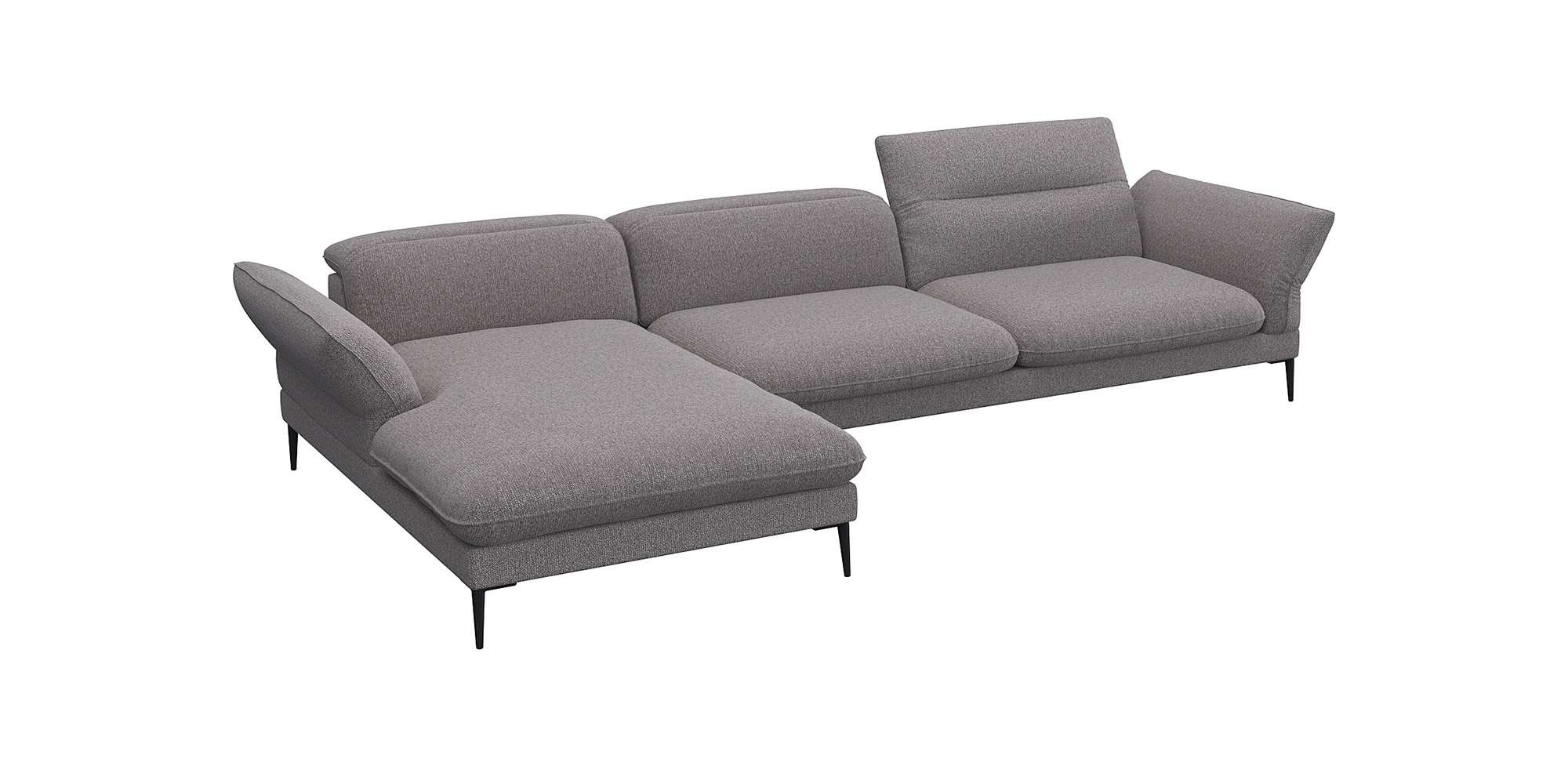 FLEXLUX Ecksofa »Salino, Funktionssofa mit Recamiere, Relaxsofa, Ecksofa«, günstig online kaufen