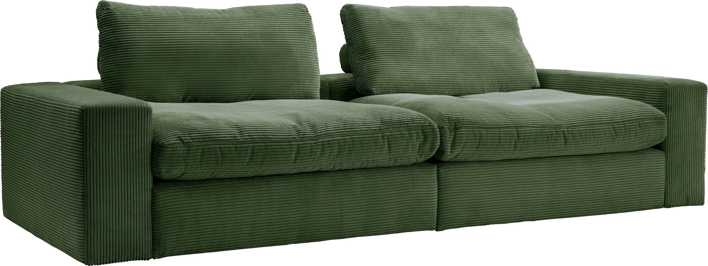 alina Big-Sofa »Sandy«, 296 cm breit und 98 cm tief, in modernem Cordstoff