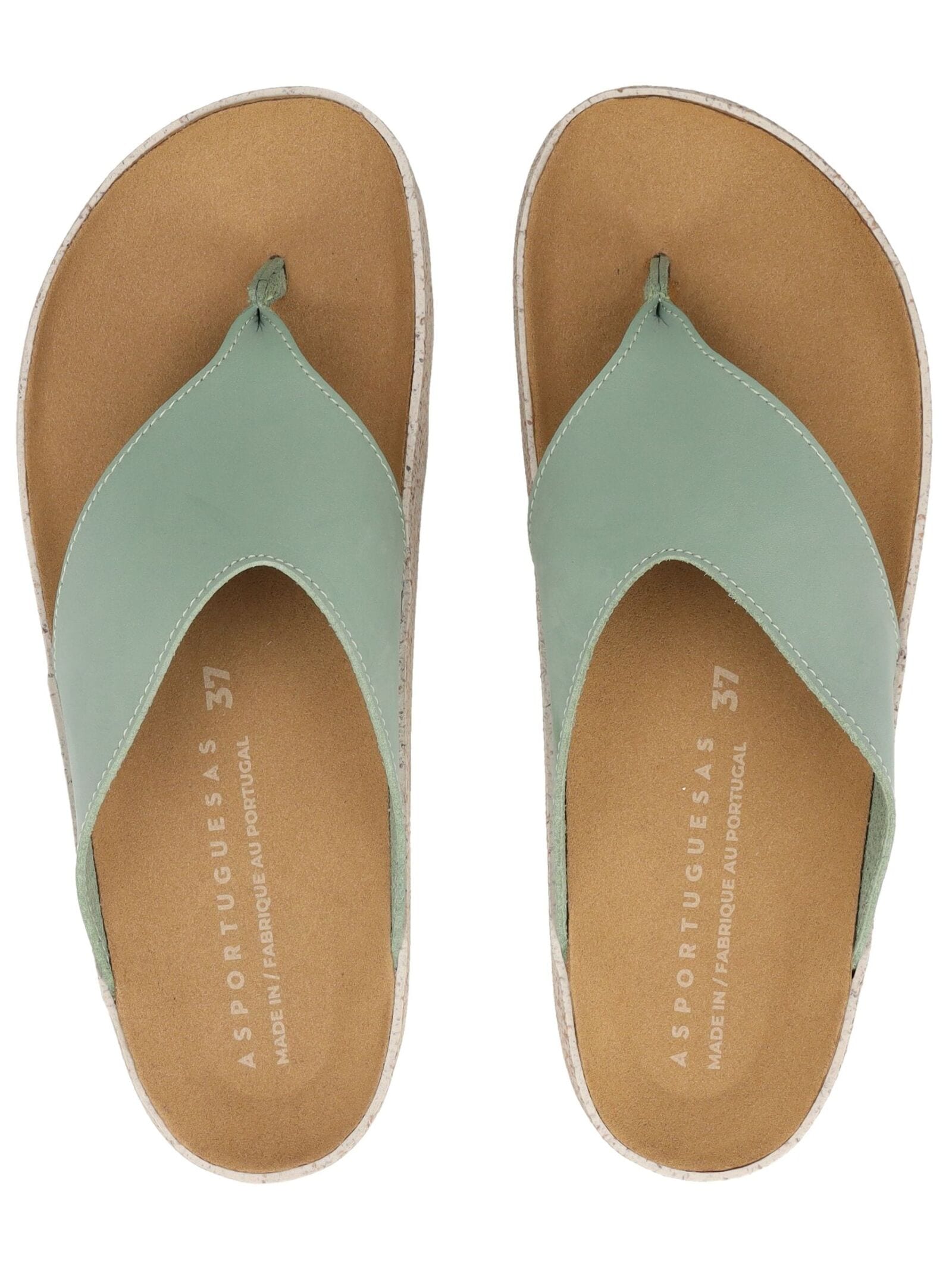 Asportuguesas Zehentrenner »Asportuguesas Pantoletten Nubukleder/Textil«