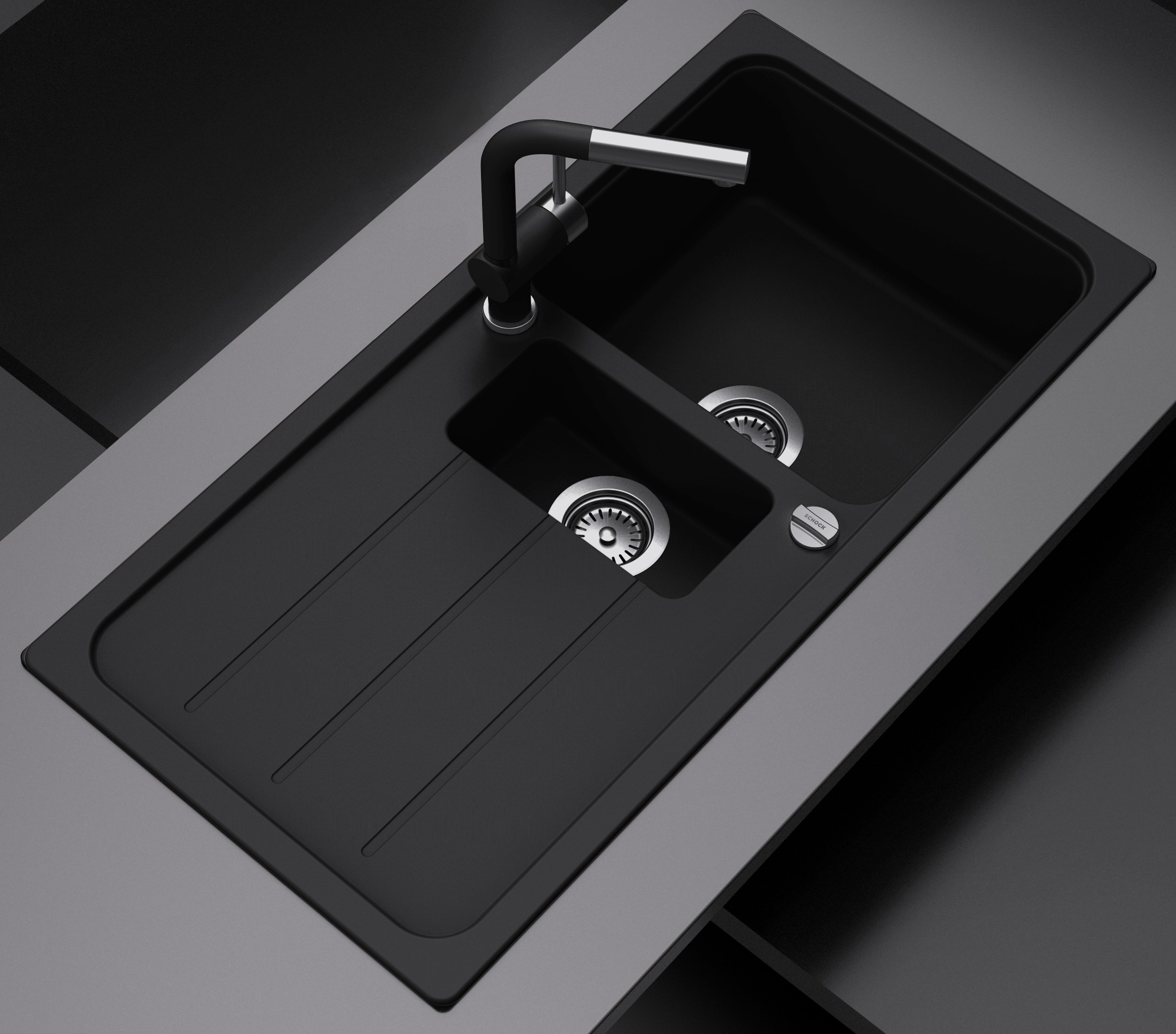 SCHOCK Granitspüle »Formhaus«, mit Restebecken, 100 x 50 cm online