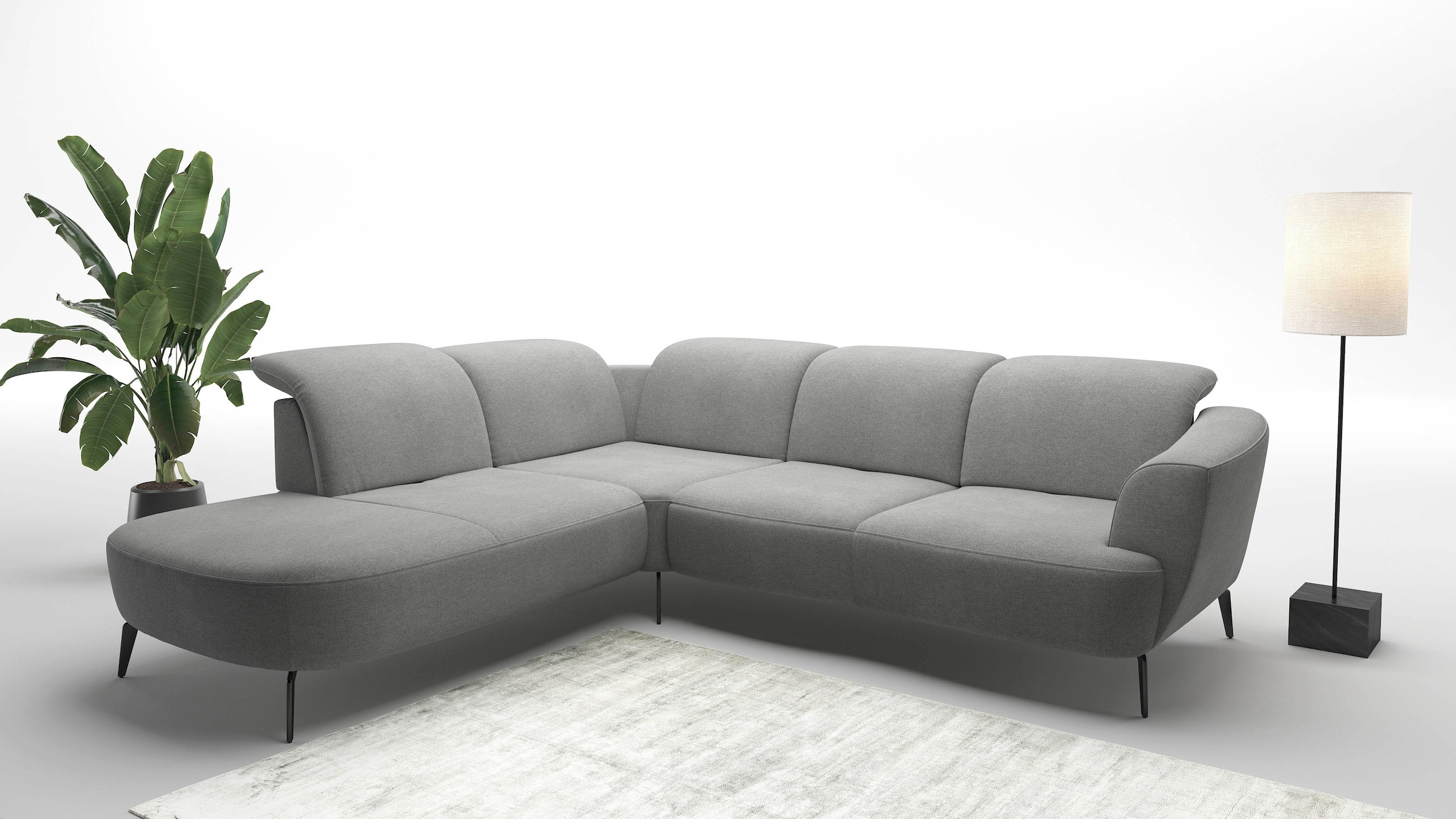 sit&more Ecksofa »Zoe«, ink.Sitztiefenverstellung, wahlweise mit Kopfteilve günstig online kaufen