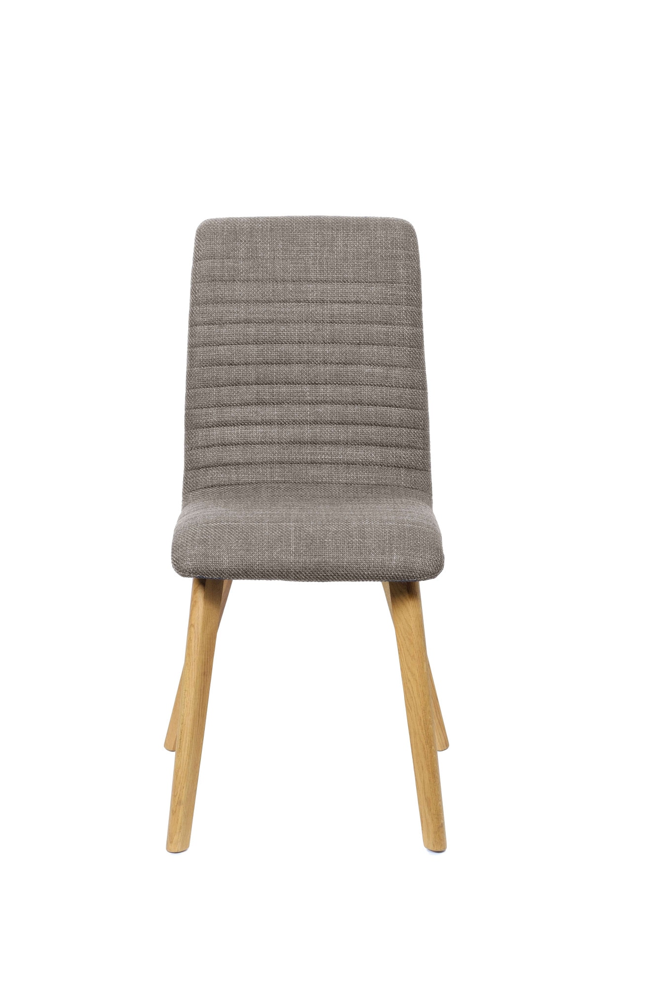 Home affaire 4-Fußstuhl »Arosa Esszimmerstuhl, Polsterstuhl, Küchenstuhl, Speisestuhl, Essstuhl«, (Set), 2 St., Chenille, 2er-Set, Beine aus Massivholz Eiche oder Buche, mit gestepptem Stoff