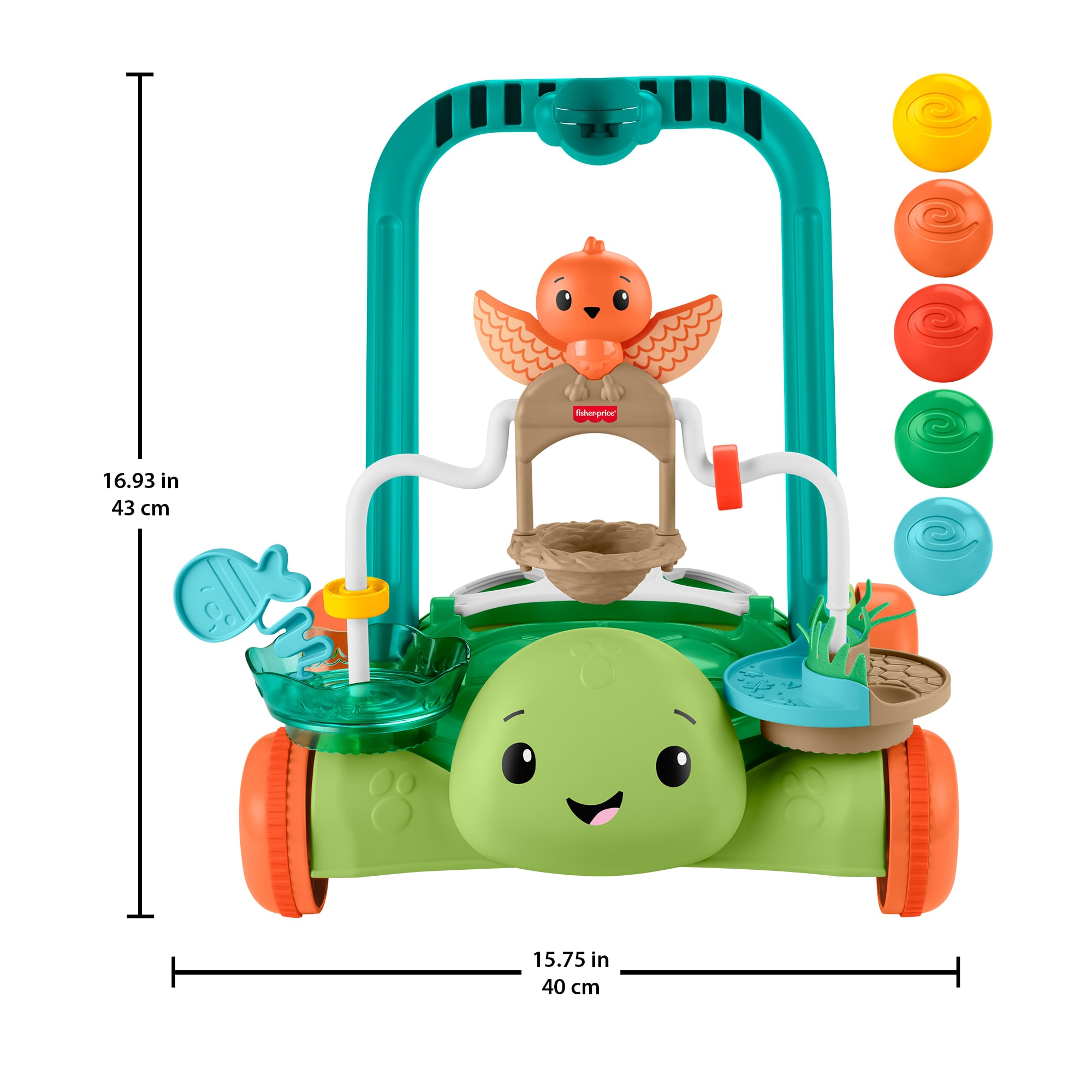 Fisher-Price® Lauflernwagen »Moves with You Schildkröte«