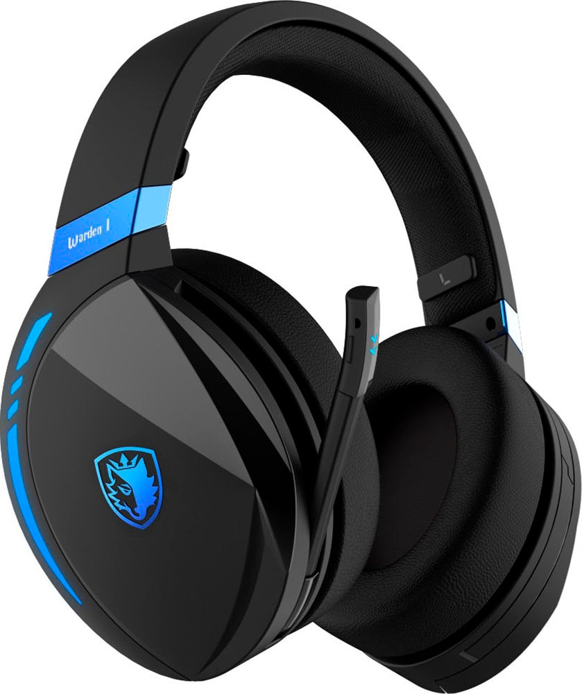 Sades Gaming-Headset »SADES Warden I SA-201 Gaming Headset, Wireless, schwarz/blau, USB«,...