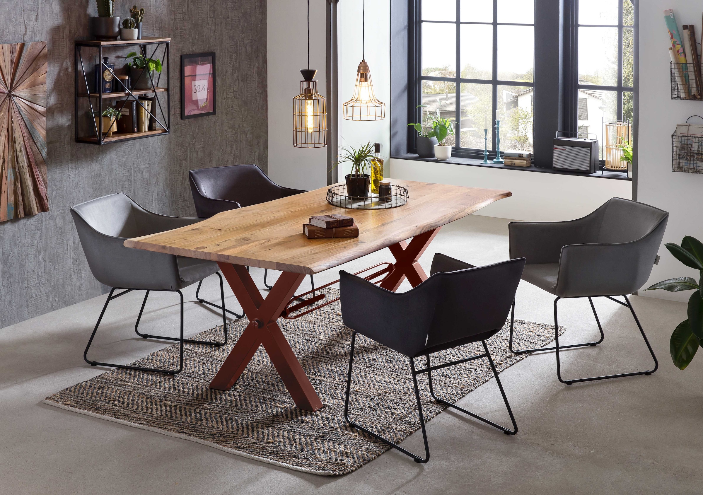 SIT Tischbein, (1 St.), im Industrial-Stil