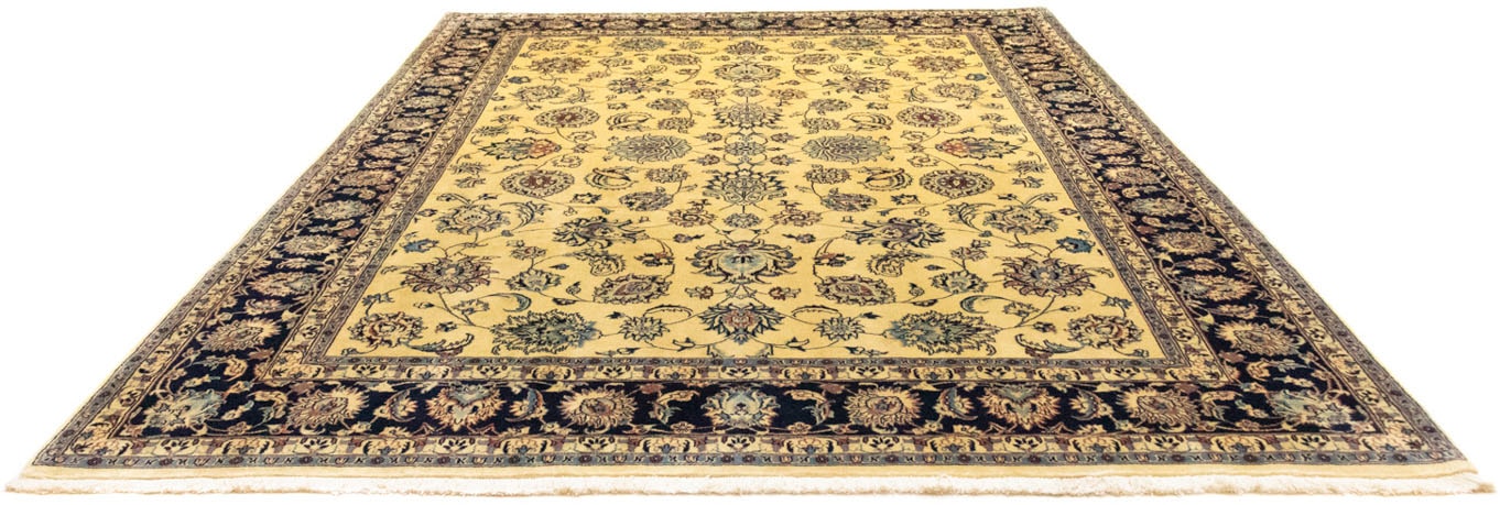 morgenland Wollteppich »Maschad Durchgemustert Beige chiaro 347 x 250 cm«, günstig online kaufen