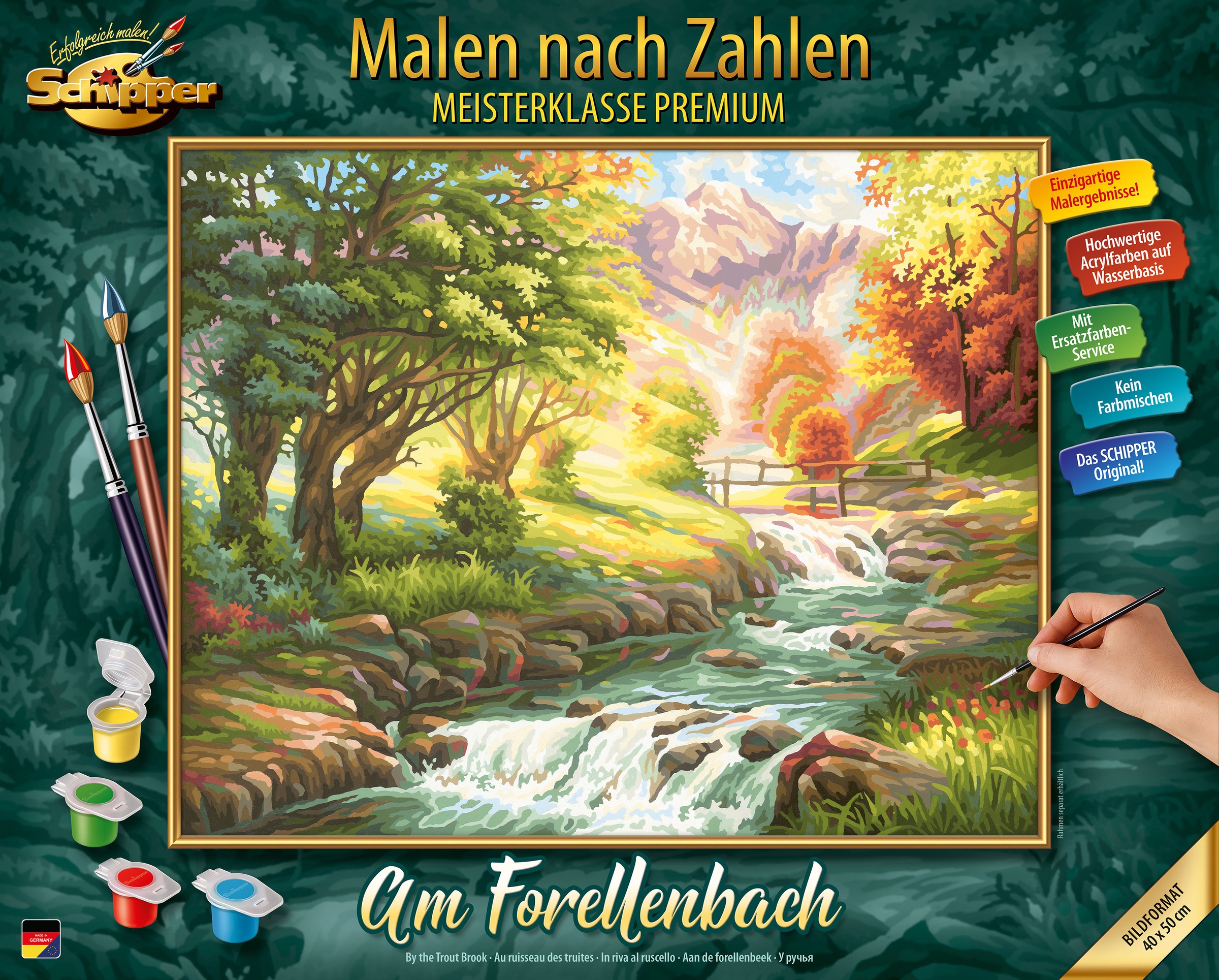 Schipper Malen nach Zahlen »Meisterklasse Premium - Forellenbach«, Made in Germany