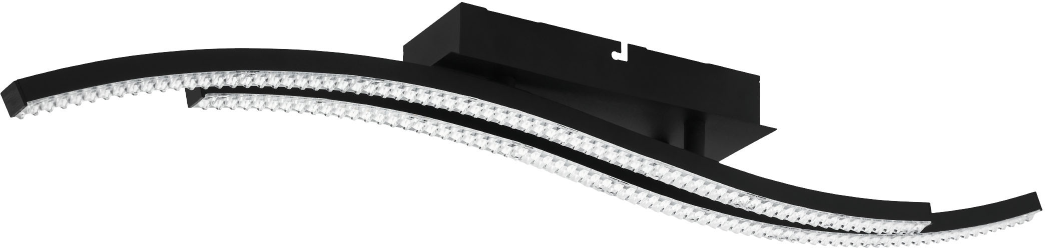 EGLO Deckenleuchte »LEJIAS«, Leuchtmittel LED-Modul | LED fest integriert, Deckenleuchte in schwarz aus Stahl - 21,5W - Warmweiß