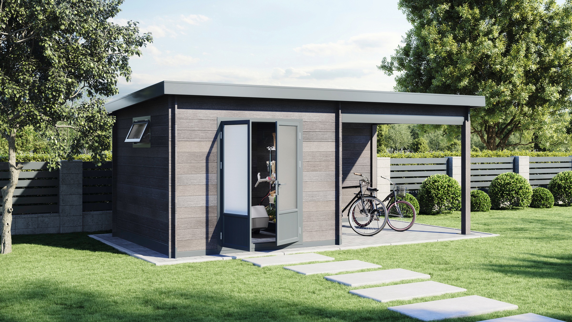 Wolff Gartenhaus »WPC-Trend D«, mit Lounge kaufen