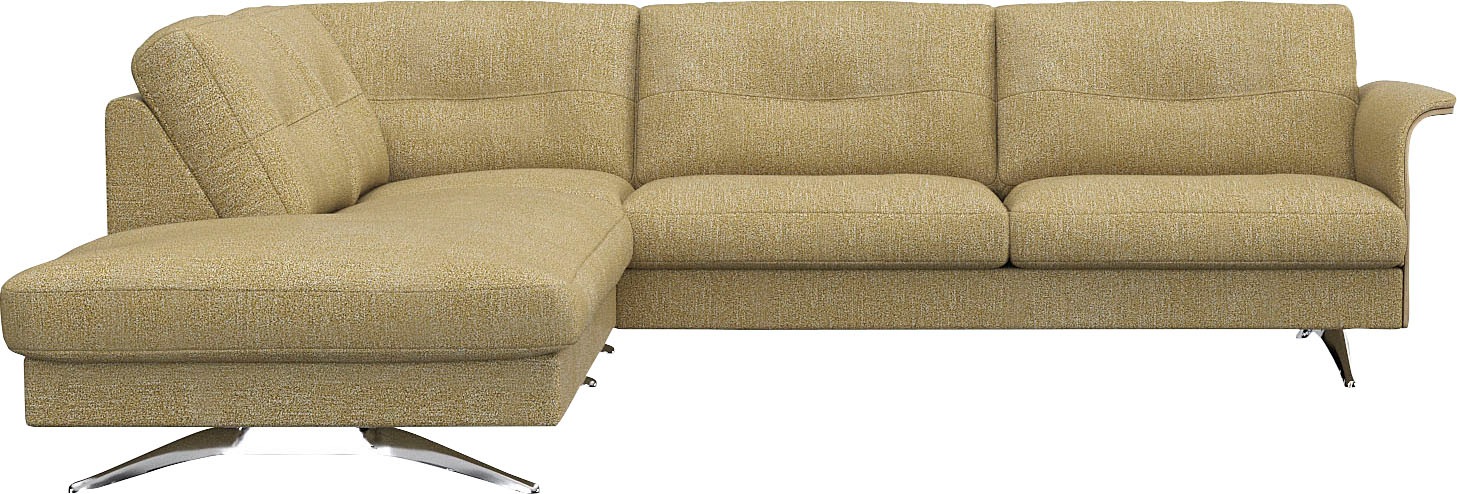 FLEXLUX Ecksofa »Glow, super bequem durch hochwertigem Sitzaufbau mit Feder günstig online kaufen