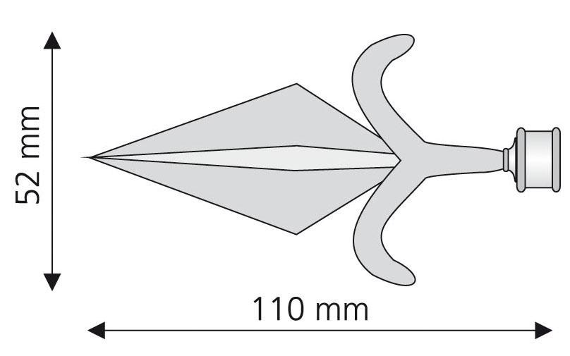 Liedeco Gardinenstangen-Endstück »Amor«, (Set, 2 St.), für Gardinenstangen Ø 16 mm