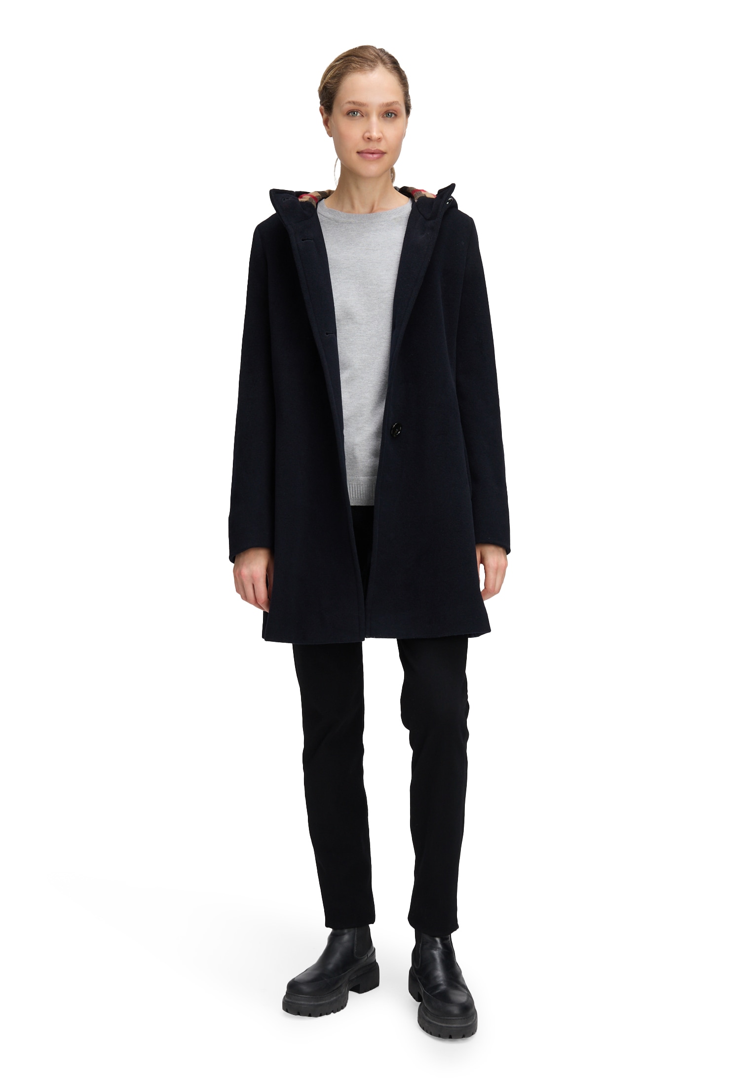 Gil Bret Wolljacke mit Kapuze mit Kapuze