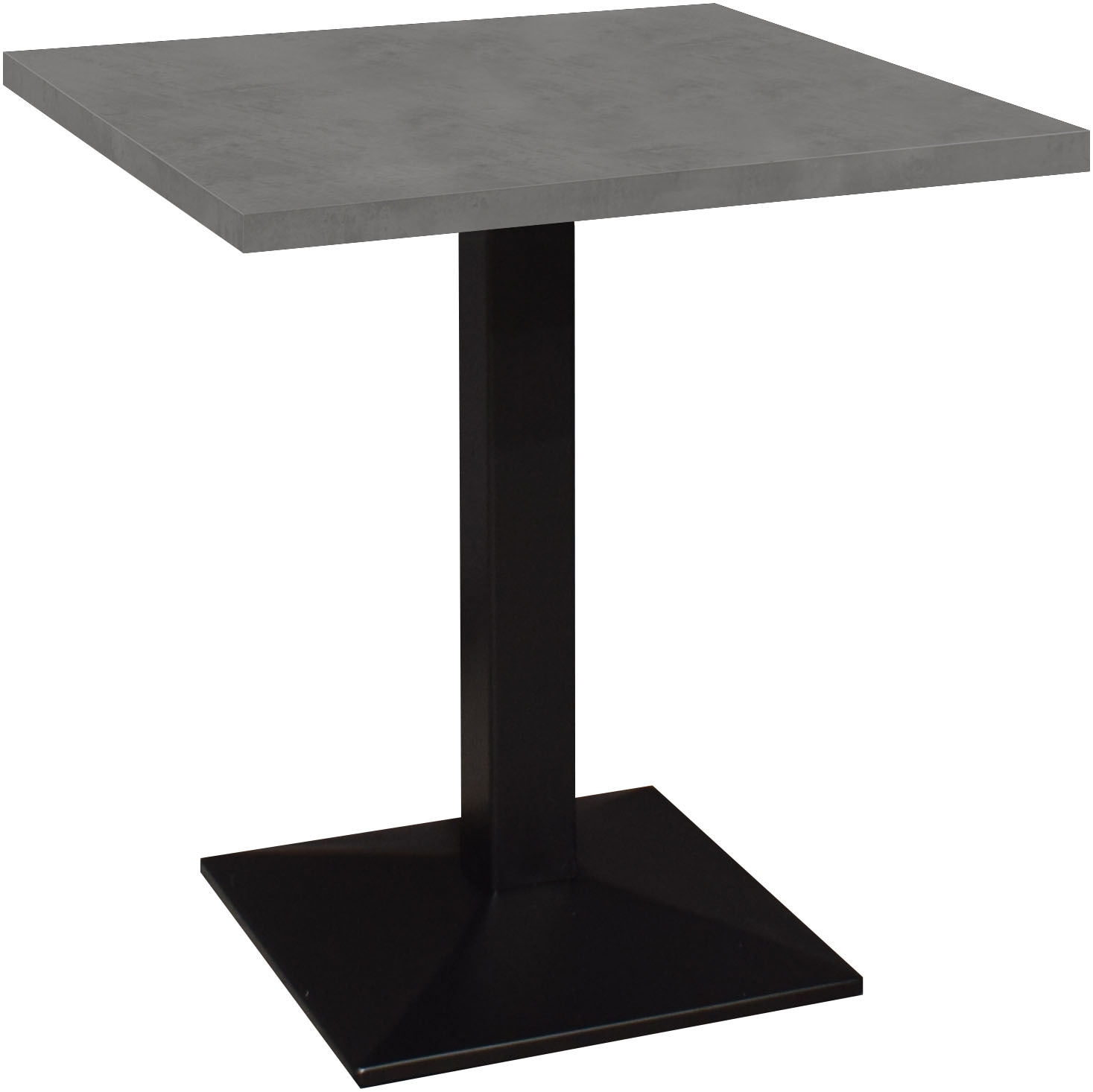 Mäusbacher »Big Bistro Metall« Quadrat-Säulengestell, eckige Platte BHT 70x75x70 cm