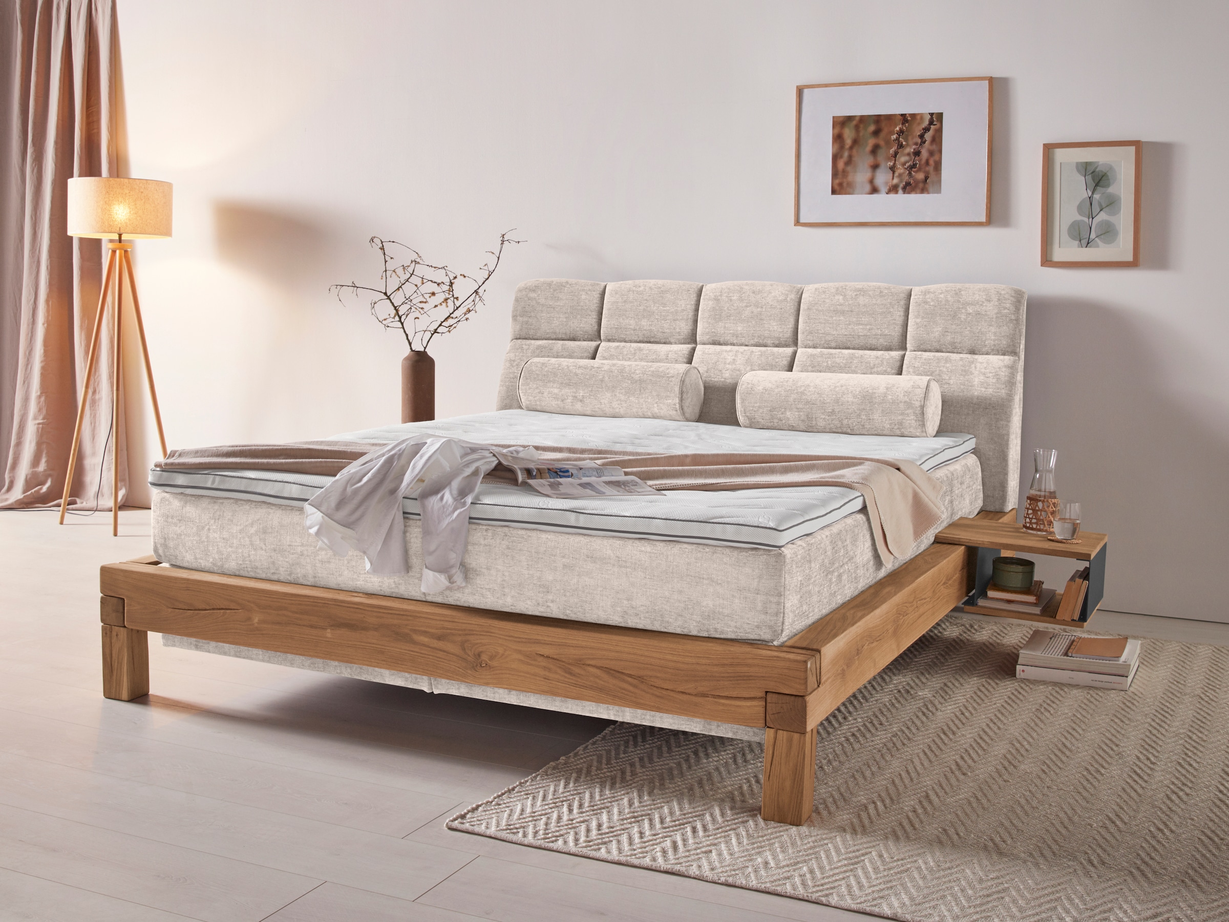 Home affaire Boxspringbett "Villads", Liegefläche: 180/200 cm, Inside-Boxsp günstig online kaufen