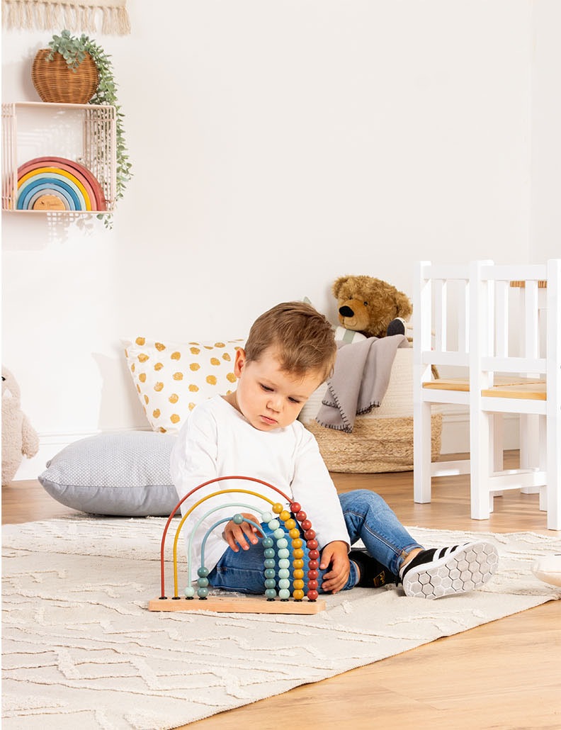 Pinolino® Lernspielzeug »Abakus-Regenbogen - Ruby«, aus Holz; FSC®- schützt Wald - weltweit