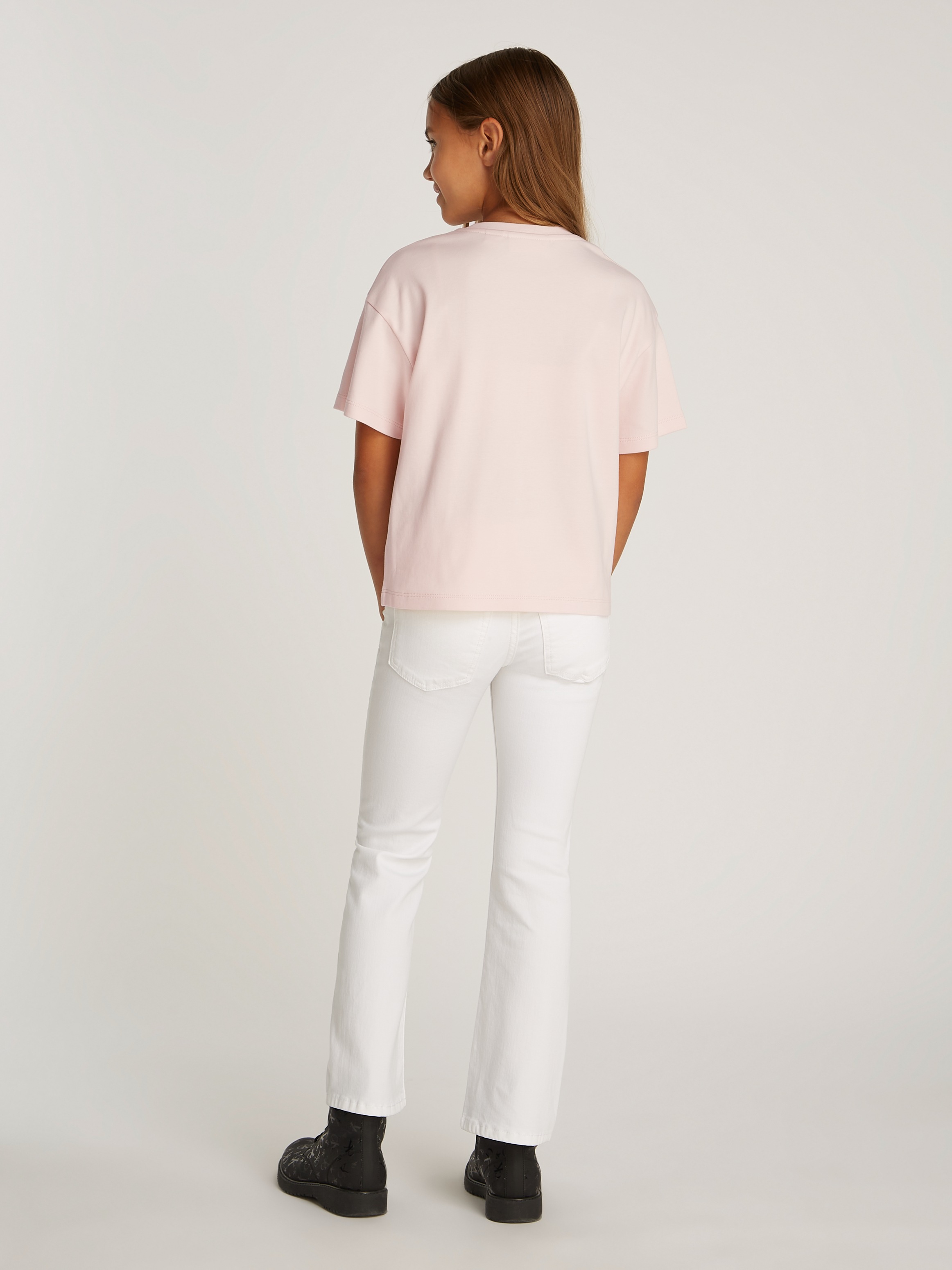Calvin Klein Jeans T-Shirt »SCRIPT LOGO BOXY SS T-SHIRT«, mit großem Logo