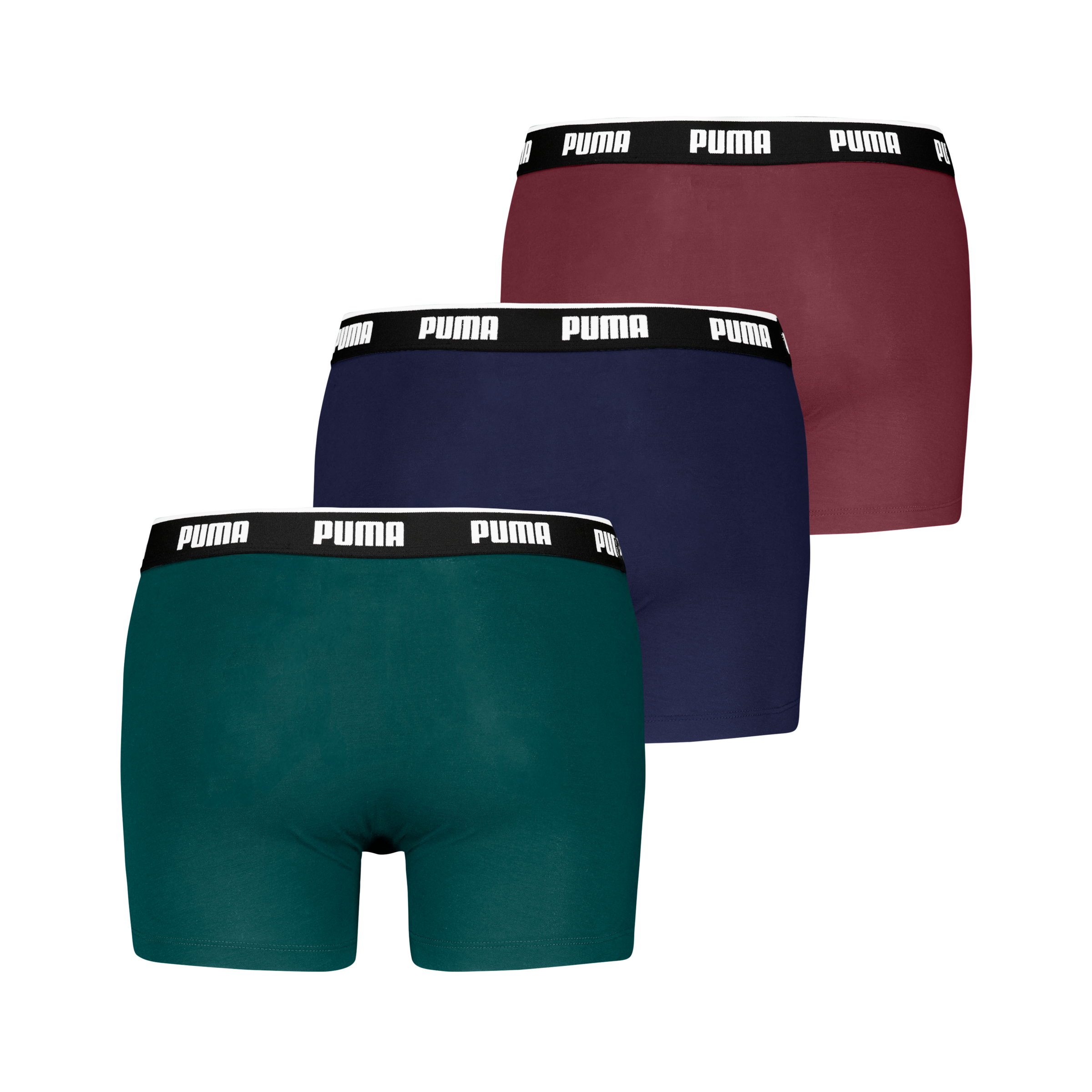 PUMA Boxershorts »PUMA MEN EVERYDAY BASIC BOXERS 3P«, (3er Pack), Komfortabler elastischer Logobund