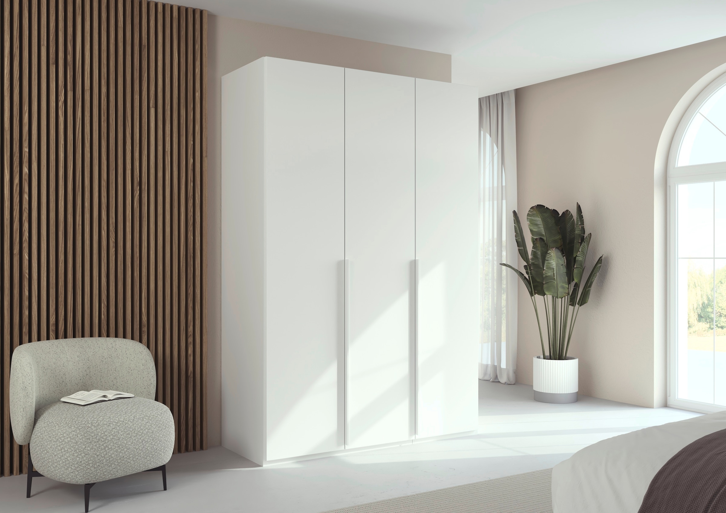 LeGer Home by Lena Gercke Kleiderschrank »Schrank Garderobe Ankleide Schlafzimmer Flur Serina«, (in 3 verschiedenen Ausstattungen BASIC/CLASSIC/PREMIUM), in 6 Breiten (101 - 401 cm) mit Front Glas oder Dekor MADE IN GERMANY