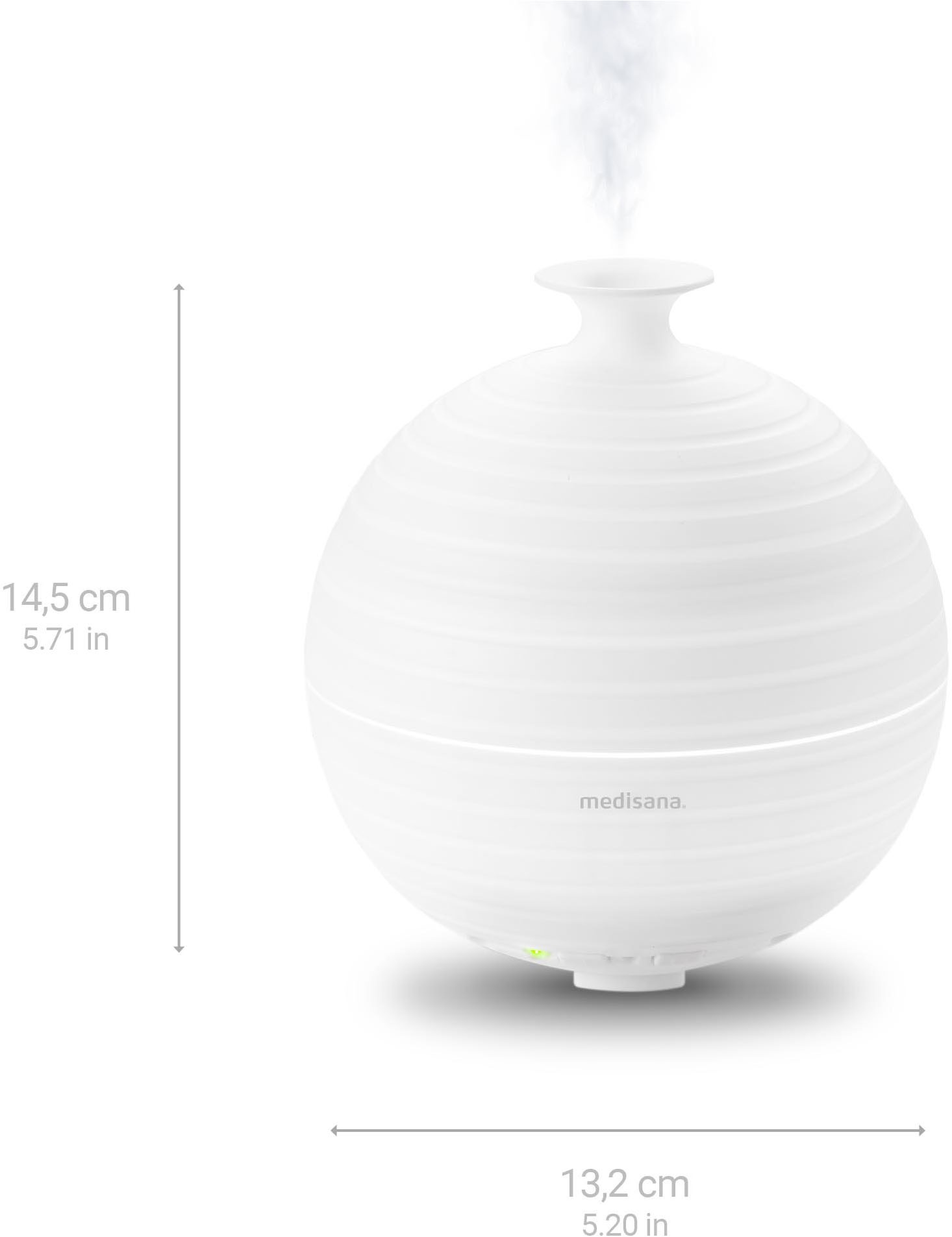 Medisana Diffuser »AD 620 Aroma Diffuser«, 0,3 l Wassertank, für Duftöle, Ultraschall-Technologie, 5 Wellnesslichter, Timerfunktion