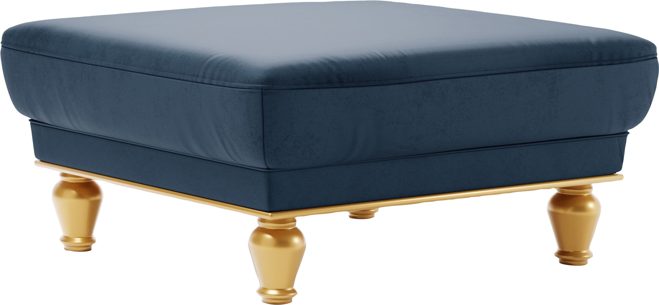 sit&more Polsterhocker "Orient 5", goldfarbene Füße günstig online kaufen