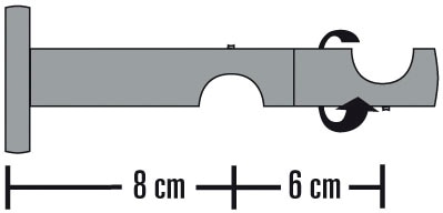 SCHÖNER WOHNEN-Kollektion Kombiträger »Doppel-Kombiträger offen für Ø 20 mm«, (1 St.), Serie Einzelprogramm Leon Ø 20 mm