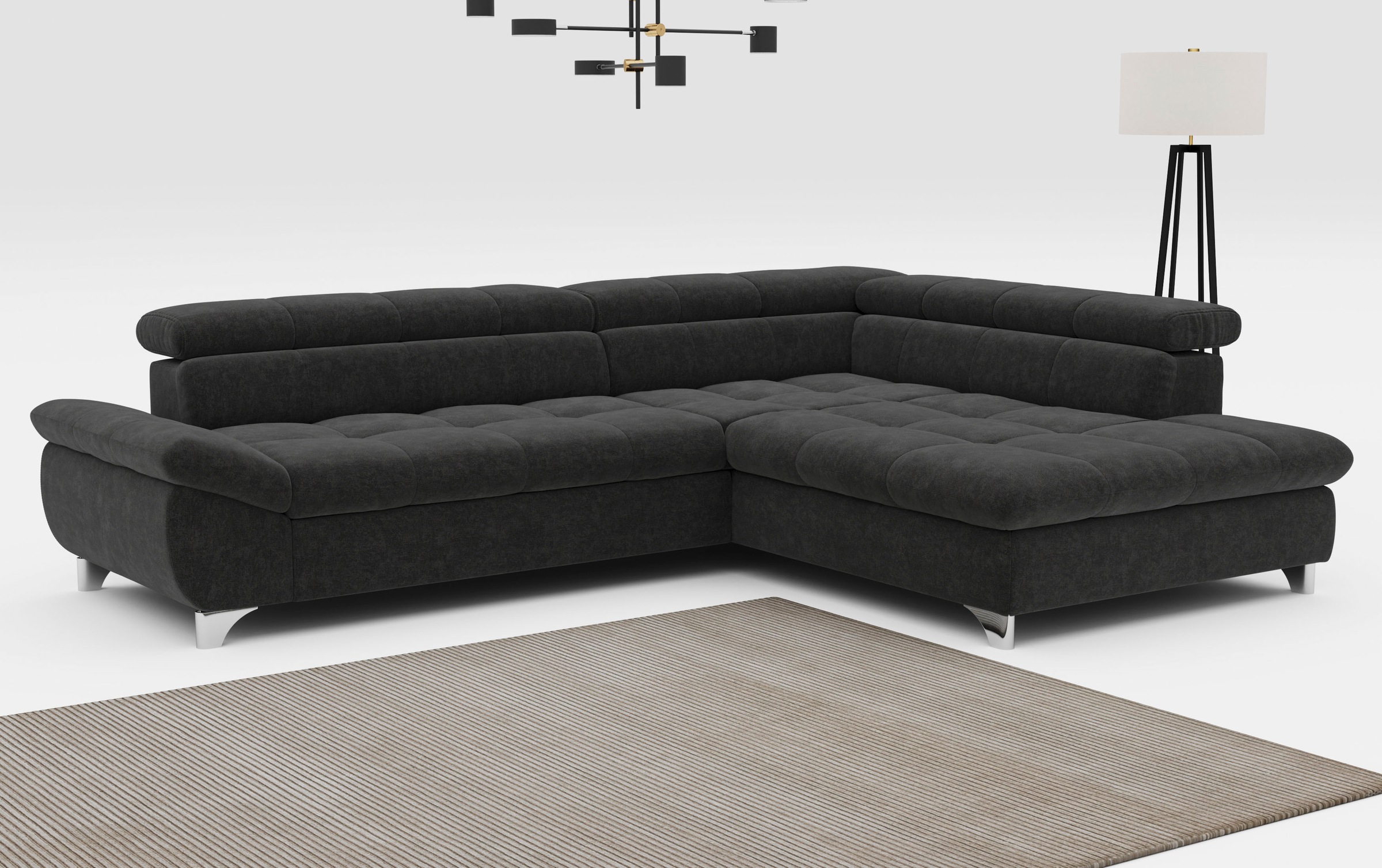 COTTA Ecksofa "Gemini L-Form", mit Kopfteilverstellung, wahlweise mit Bettf günstig online kaufen