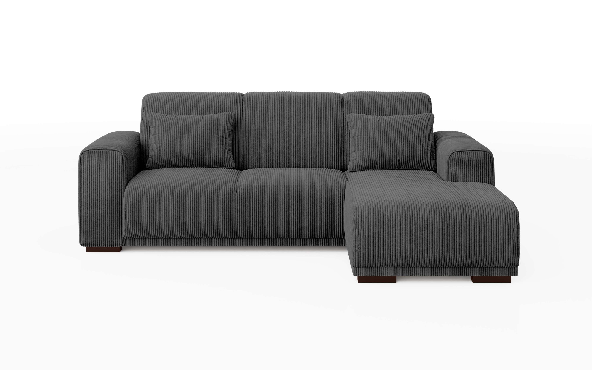 Home affaire Ecksofa »BORNHOLM L-Form mit Recamiere, Maße B/T/H: 234/162/85 cm«, Recamiere links oder rechts bestellbar, Wellenfederung, inkl. 2 Kissen