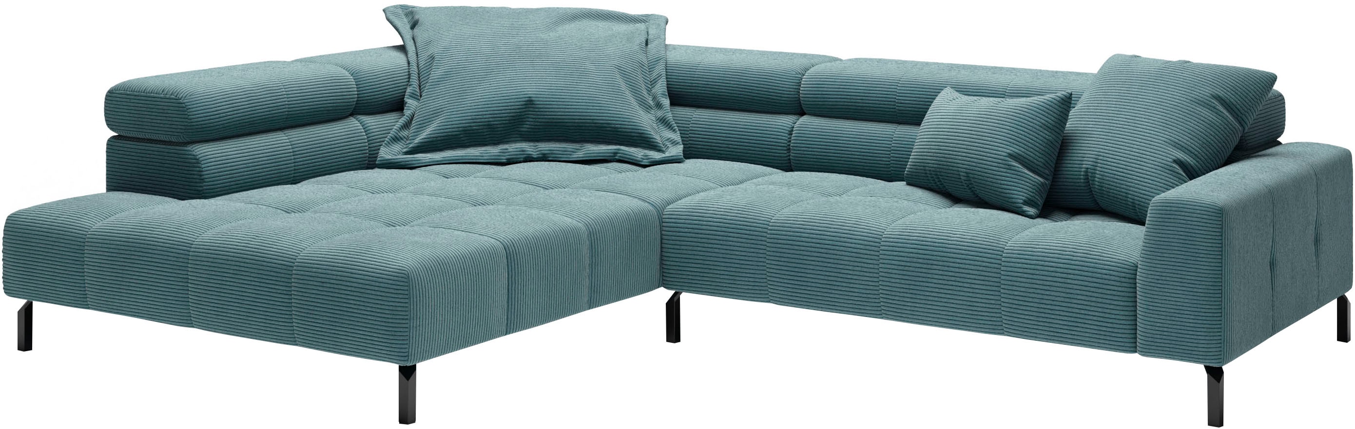 PLACES OF STYLE Ecksofa »Claya, L-Form, incl. Kopfteilverstellung, Breite 3 günstig online kaufen