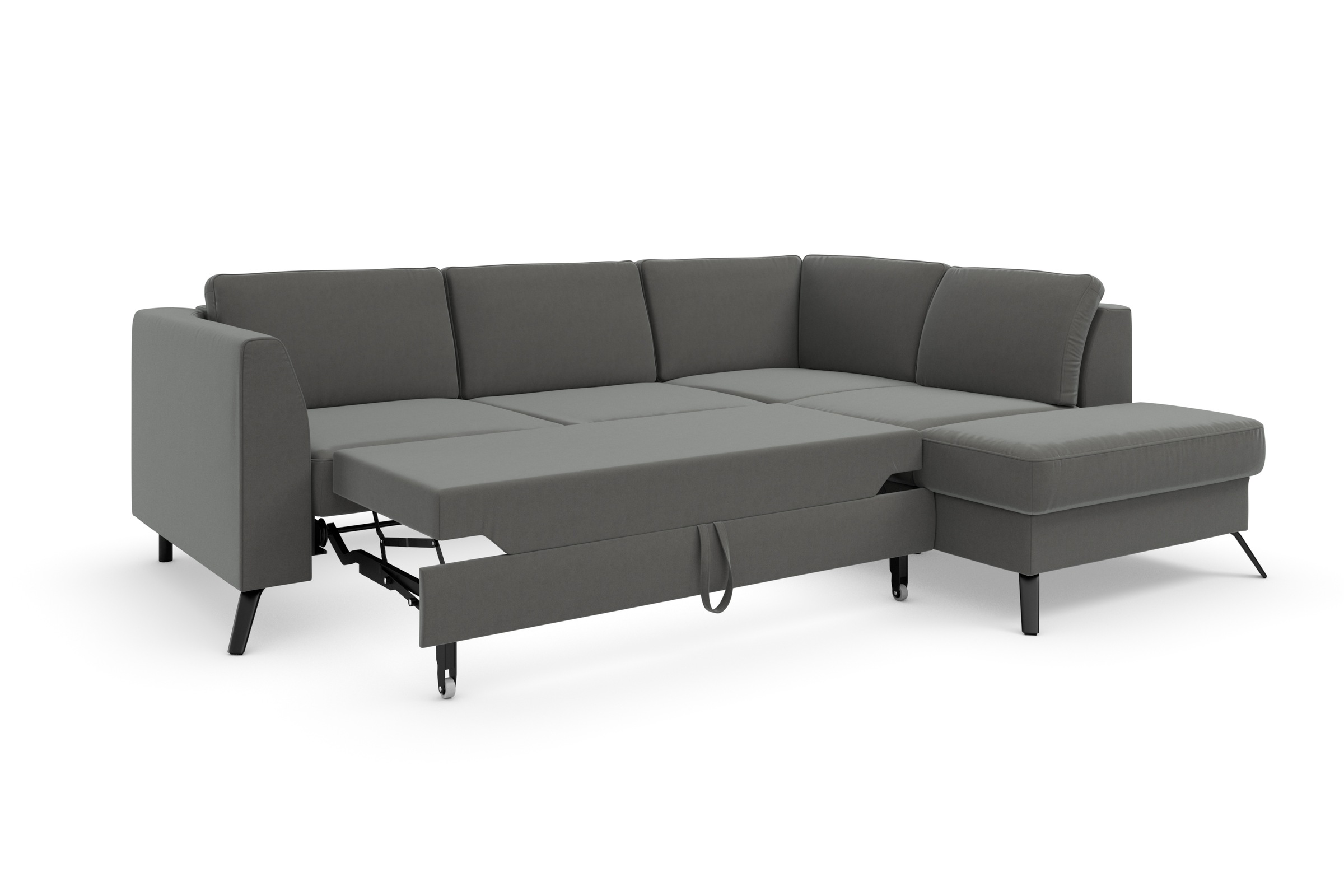 sit&more Ecksofa »Olsen L-Form«, inklusive Sitztiefenverstellung, wahlweise mit Bettfunktion, 15cm hoch