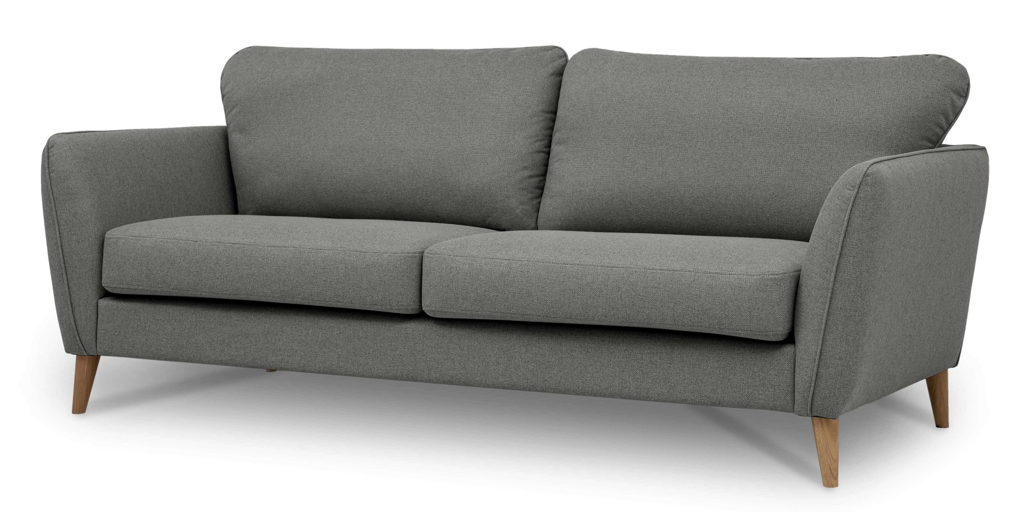 Home affaire 3-Sitzer »MARSEILLE 3er Sofa 206 cm, Cord, Flachgewebe, Struktur, Webstoff«, Massivholzbeine Eiche, Landhausstil, Wellenunterfederung