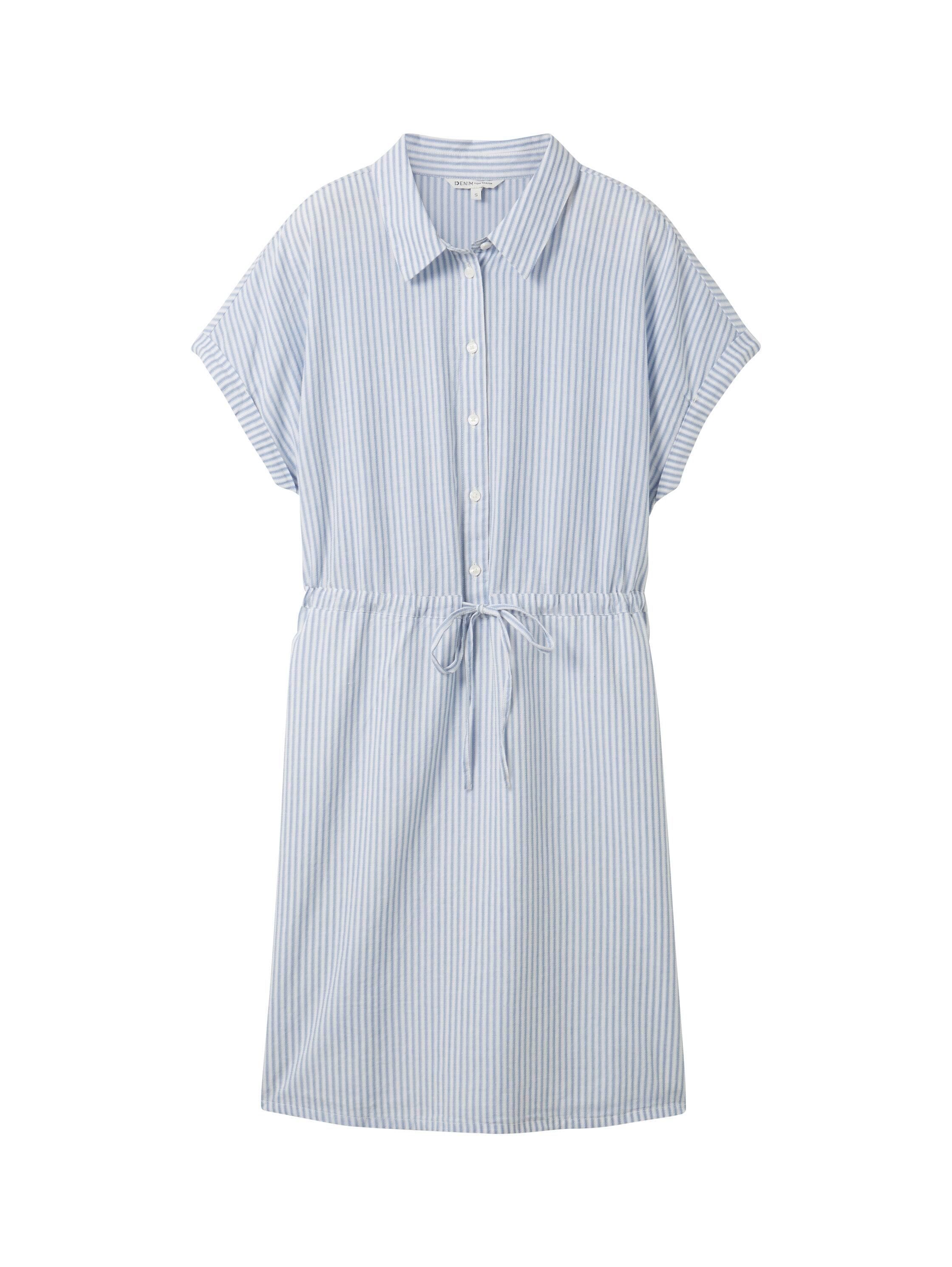 TOM TAILOR Denim Hemdblusenkleid, im Streifendessin