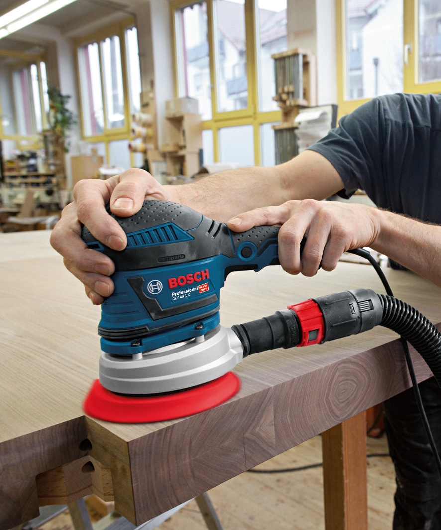 Bosch Professional Exzenterschleifer »»GEX 40-150««, mit Schleifblatt M480 und L-BOXX