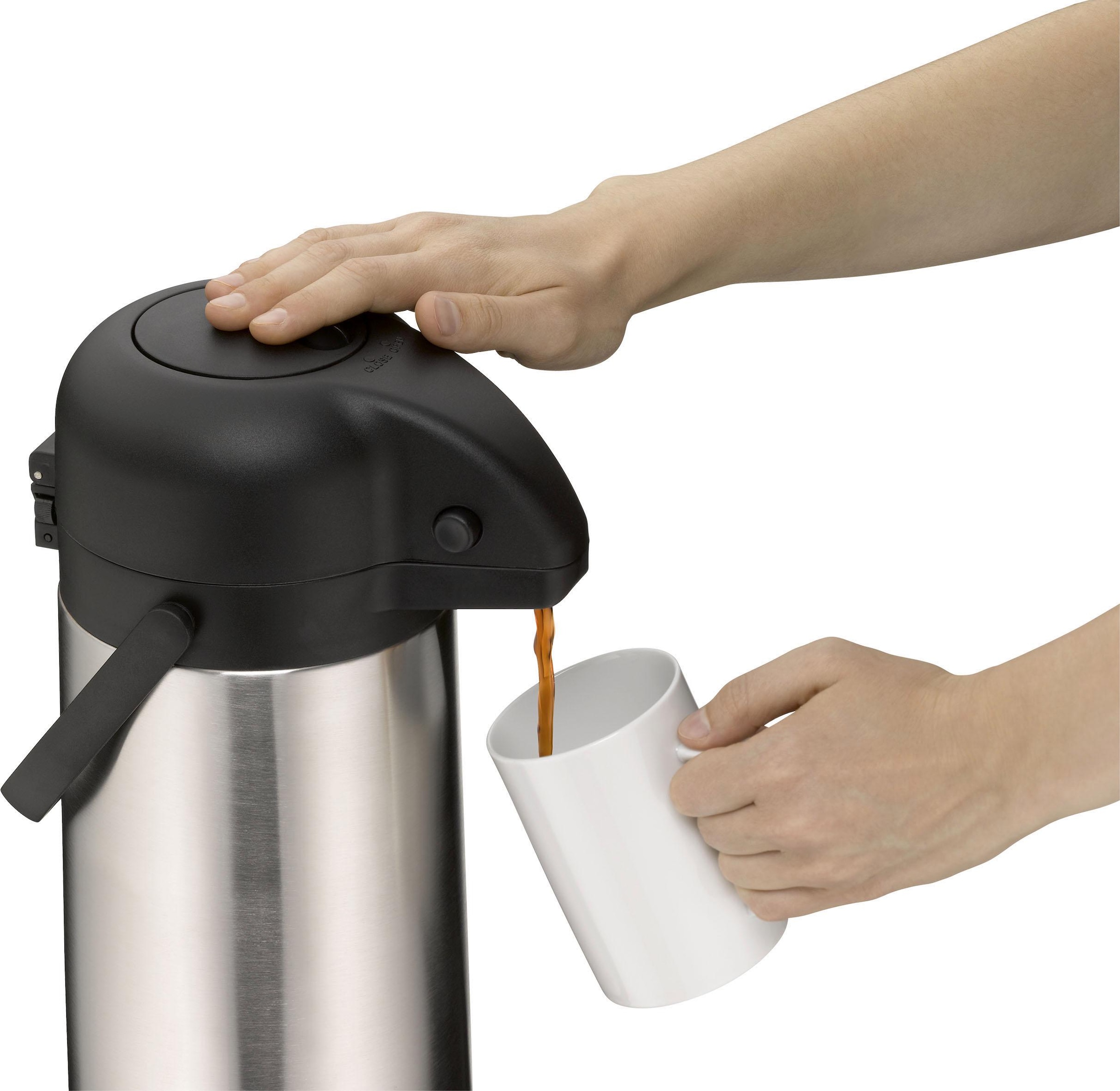 Alfi Pump-Isolierkanne »TT«, 2,5 l, (1 St.), aus Edelstahl