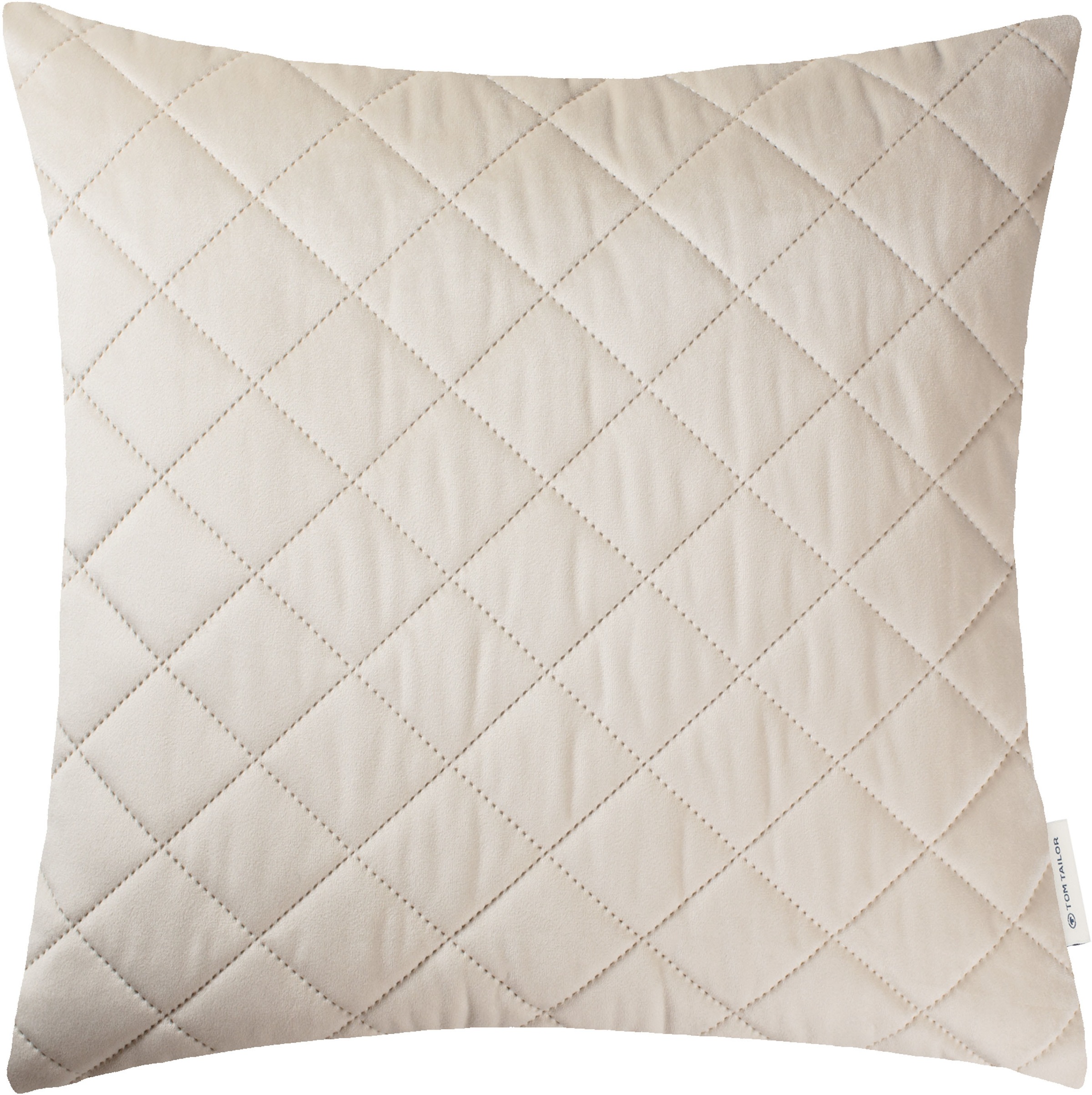 TOM TAILOR HOME Dekokissen »FrenchVelvet Quilt«, Kissenhülle ohne Füllung, günstig online kaufen