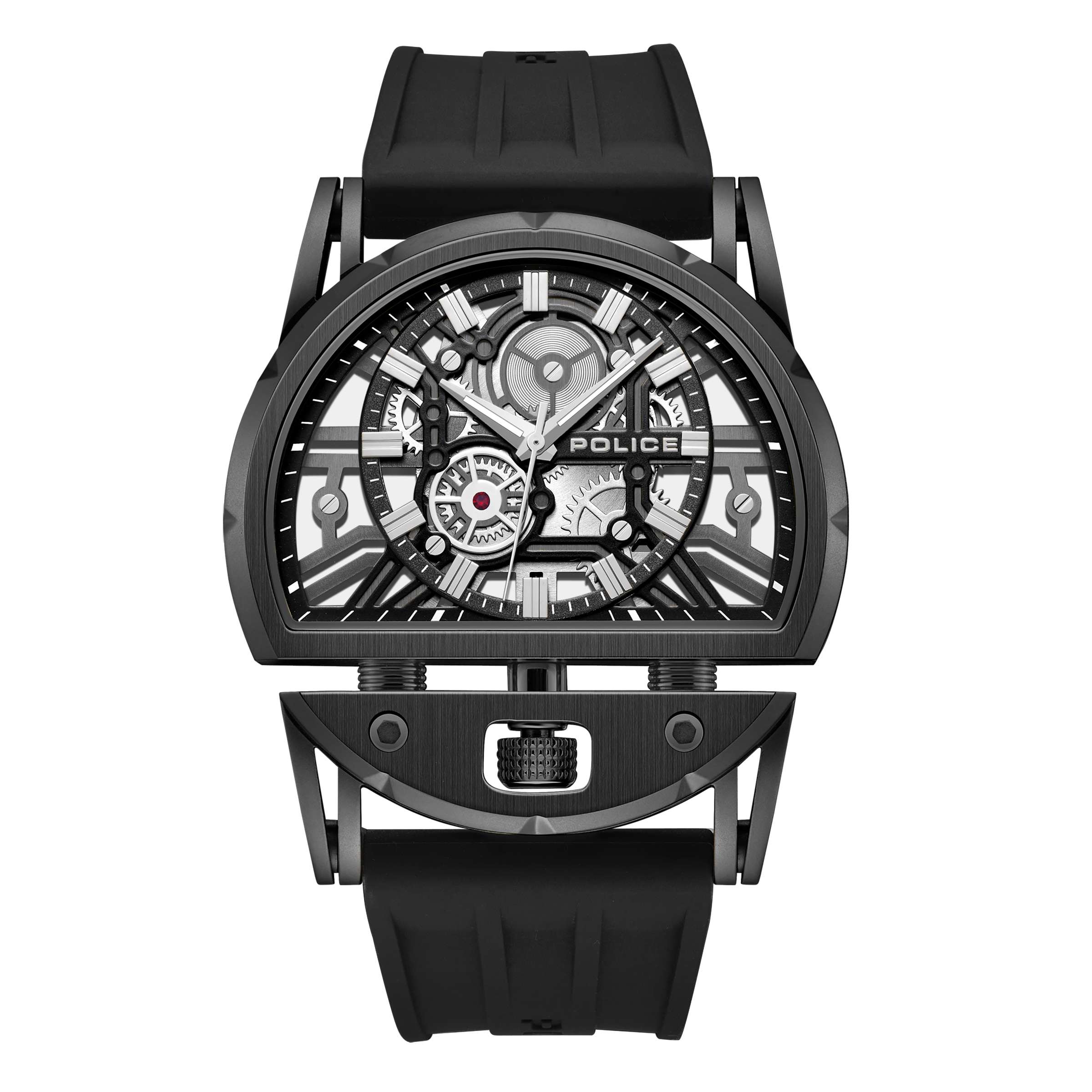 Police Quarzuhr »Daintreee« Armbanduhr, Herrenuhr, Lederarmband, analog