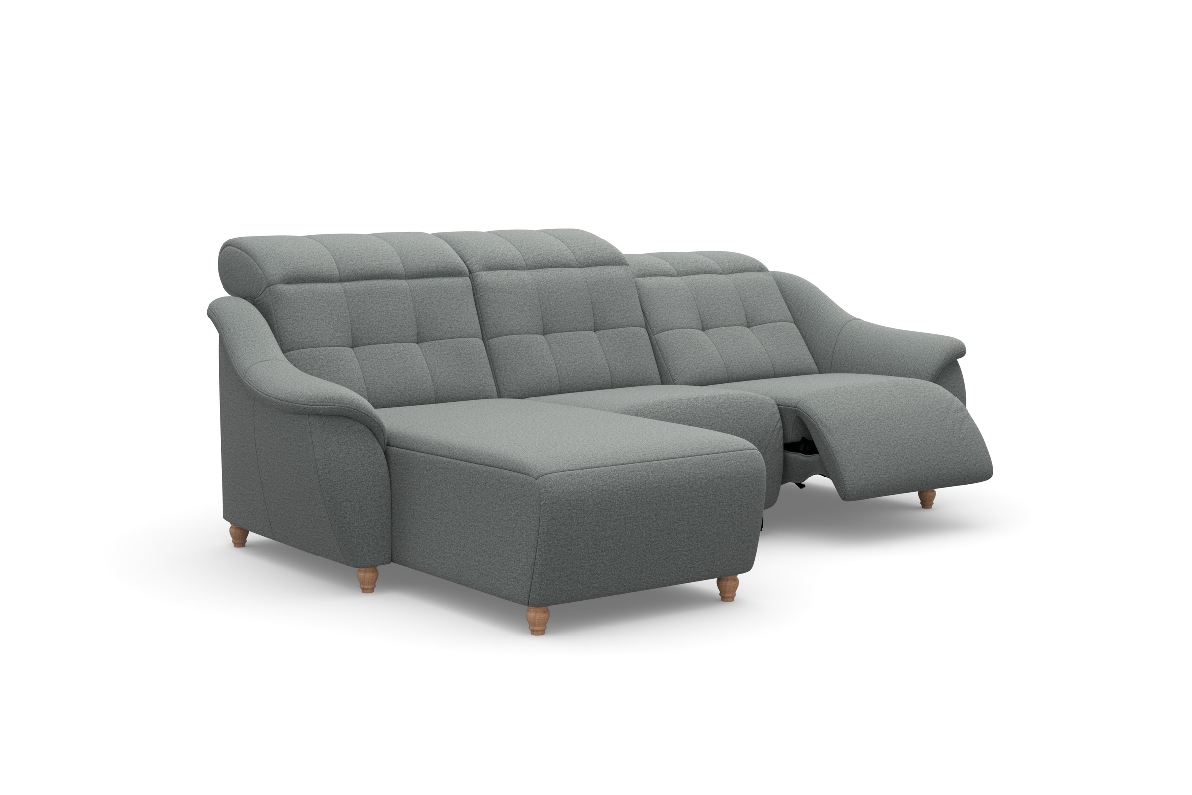 Home affaire Ecksofa »Boston L-Form«, (2 St.), Kopfteilverstellung an jeder Sitzfläche, wahlweise Relaxfunktion