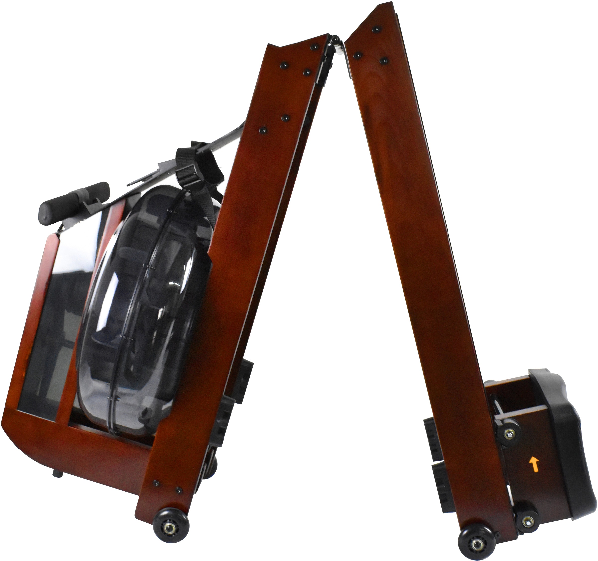 body coach Ruderzugmaschine »Wood Champion II Rower«, (extra großer Wassertank, platzsparend faltbar), Rudermaschine