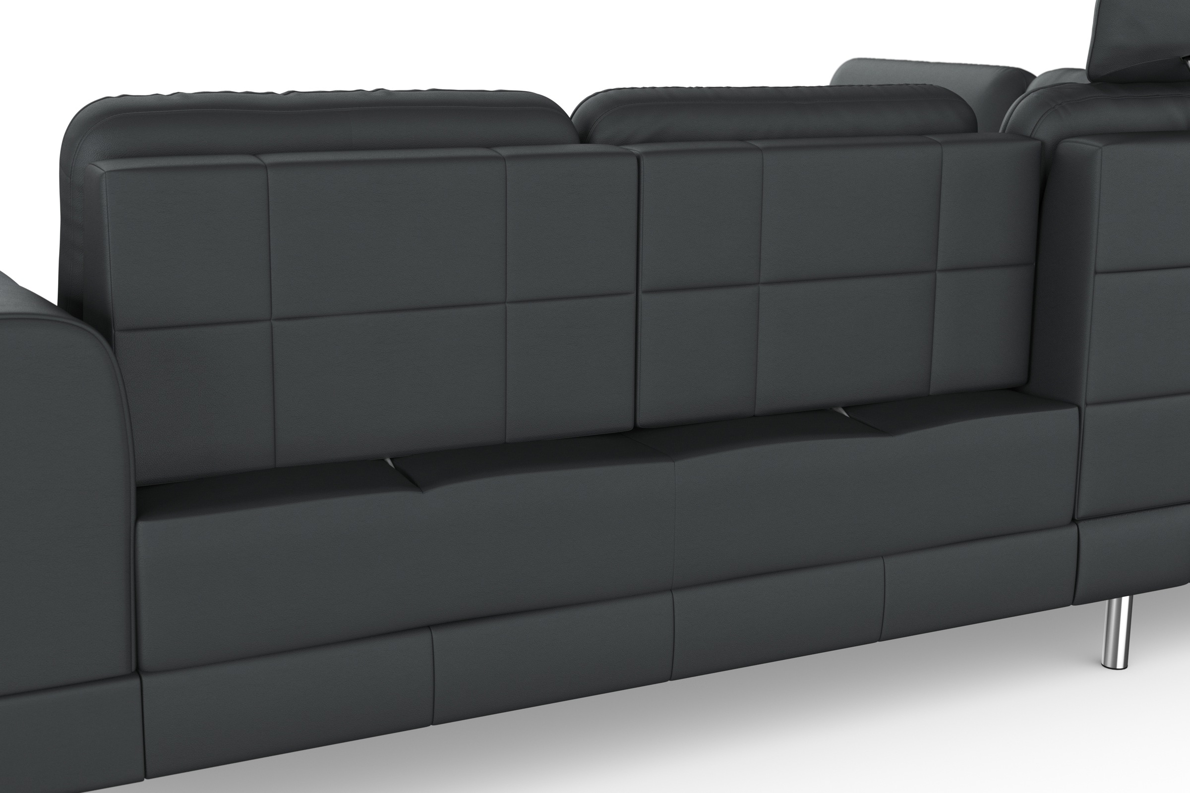 sit&more Ecksofa »Bendigo L-Form«, inklusive Sitztiefenverstellung, Bodenfreiheit 12 cm, in 2 Fußfarben