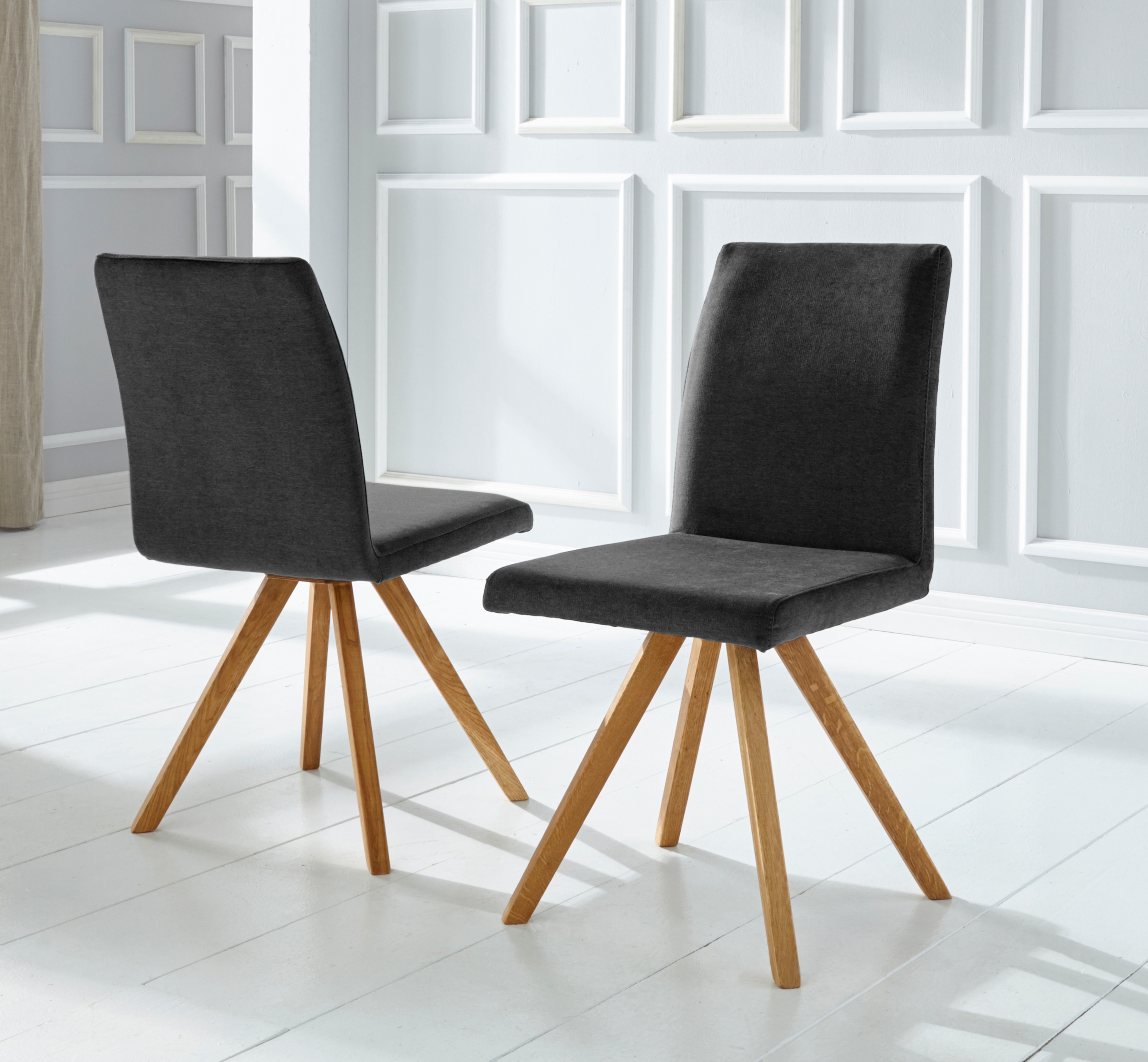 Home affaire Schalenstuhl »Rio« (Set) 2 Stk. Struktur fein Bezug in Kunstle günstig online kaufen