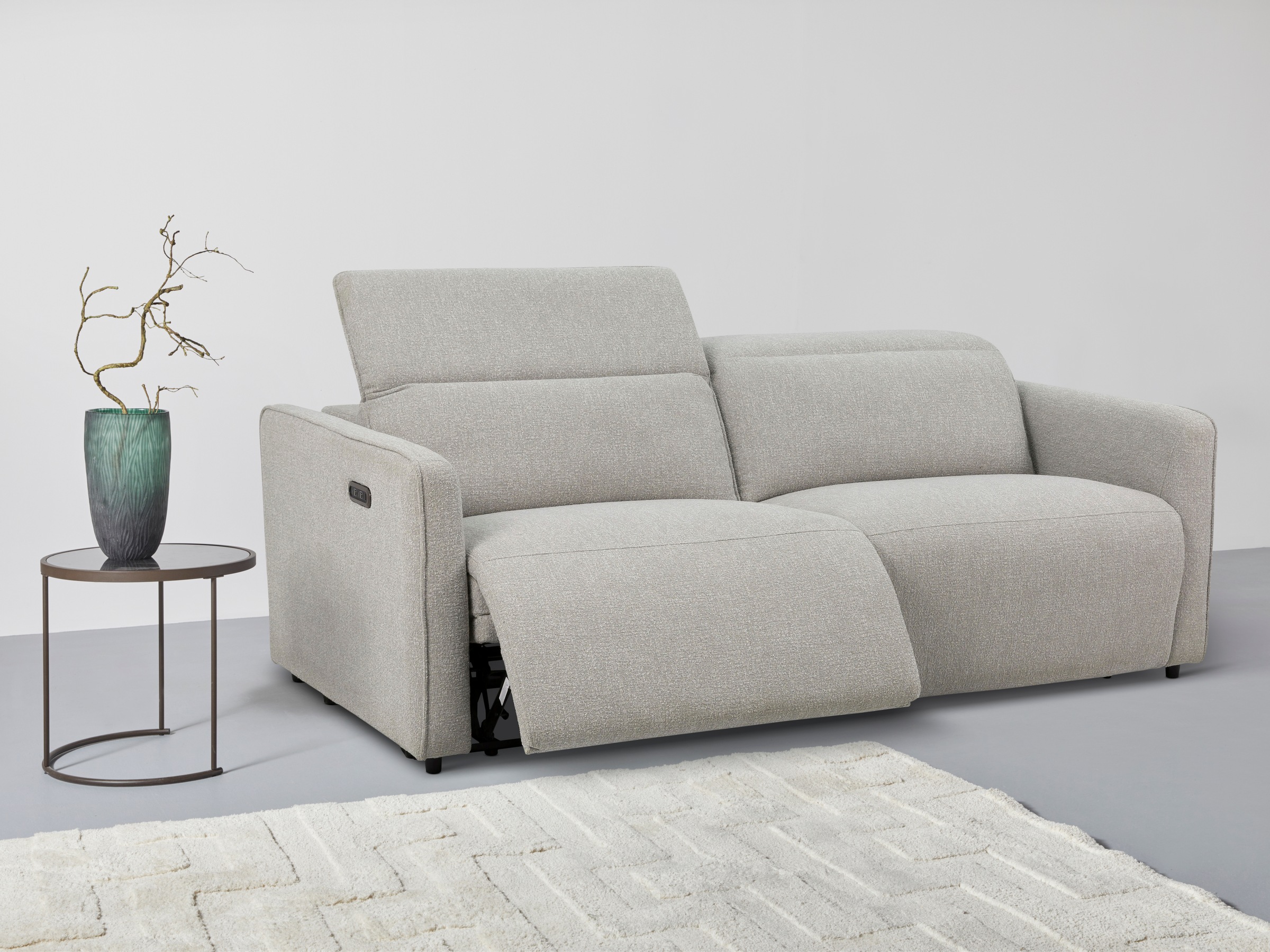 INOSIGN 2-Sitzer »KYLLY, XXL (208 cm) elektrische Relax- und Liegefunktion günstig online kaufen