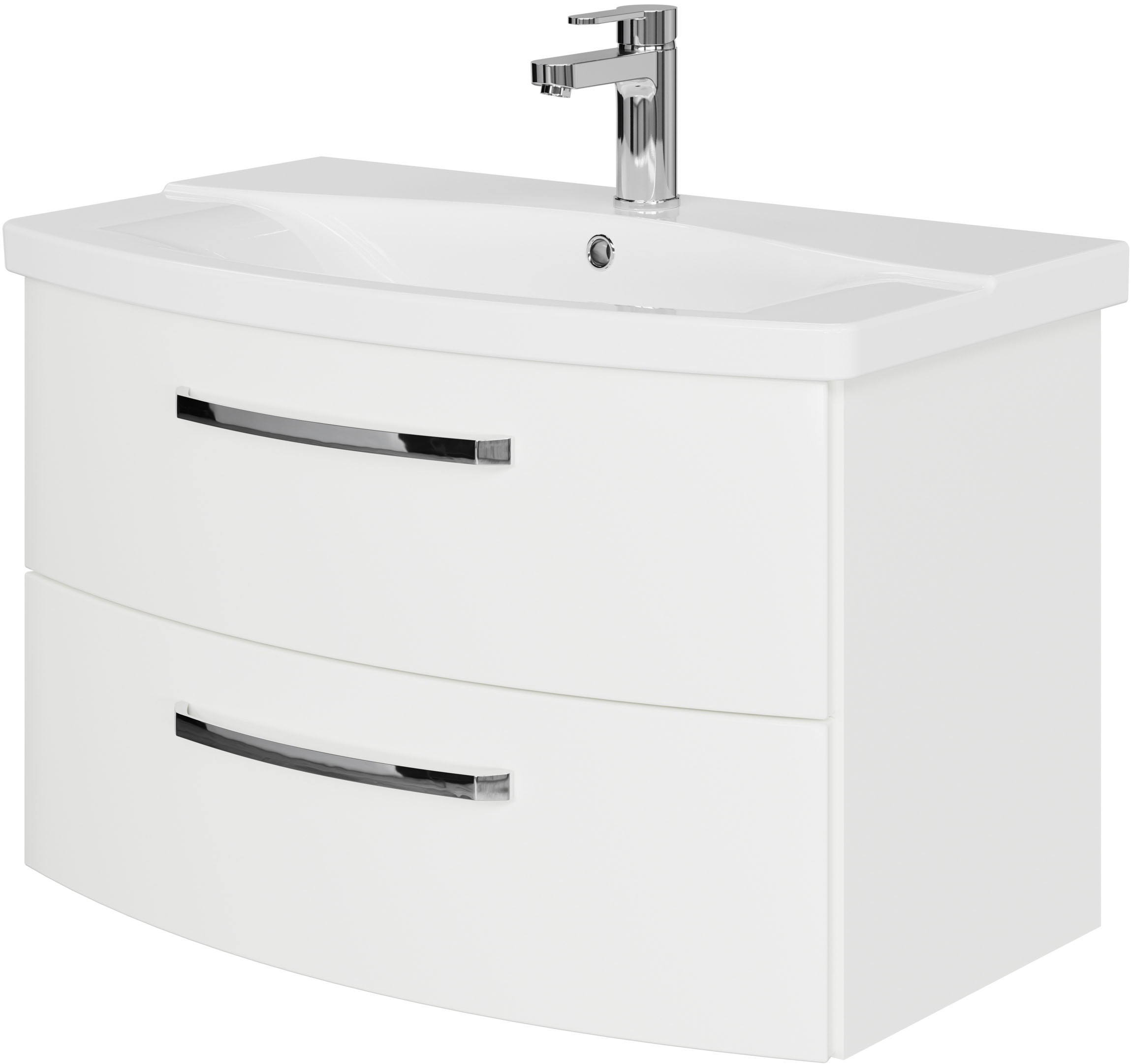 Saphir Badmöbel-Set »Serie 4010 5-teilig Keramik-Waschtisch mit LED-Spiegel günstig online kaufen
