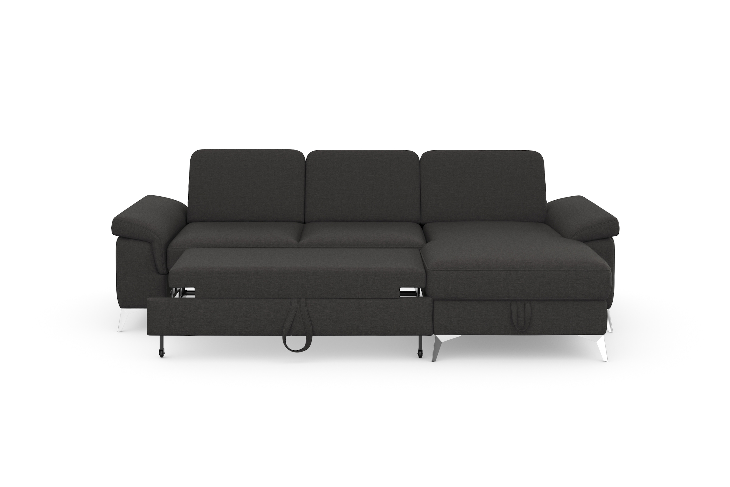 sit&more Ecksofa »Padua L-Form«, inklusive Sitztiefenverstellung, Armteilfunktion und Federkern