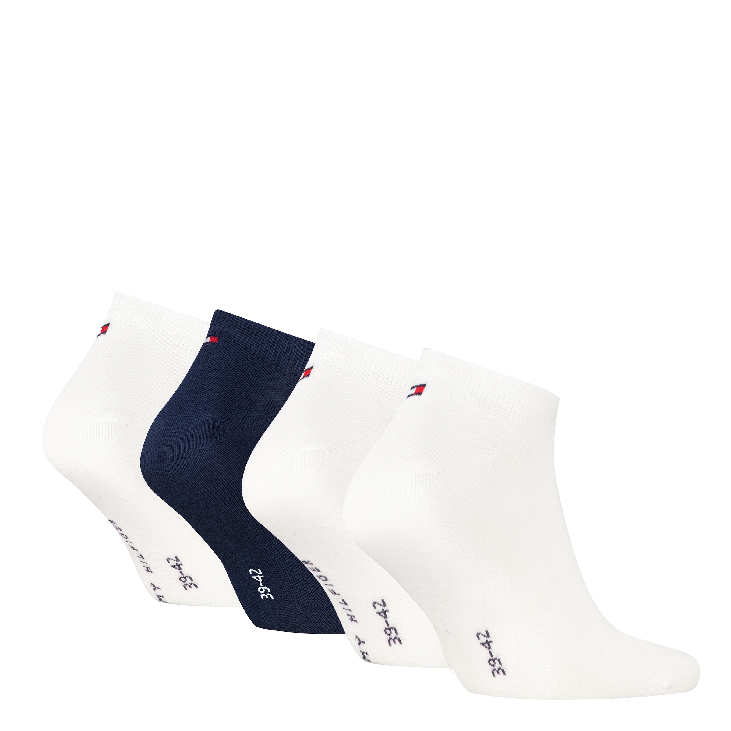 Tommy Hilfiger Sneakersocken »TH MEN SNEAKER 4P LOGO STRIPE ECOM« 4 Paar, 