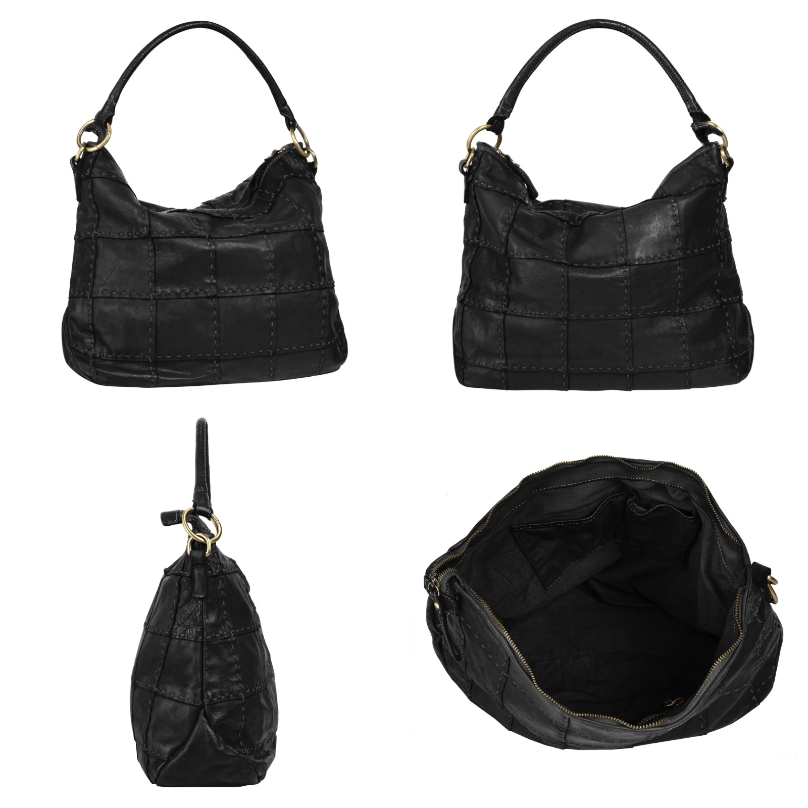 Samantha Look Shopper echt Leder, Made in Italy