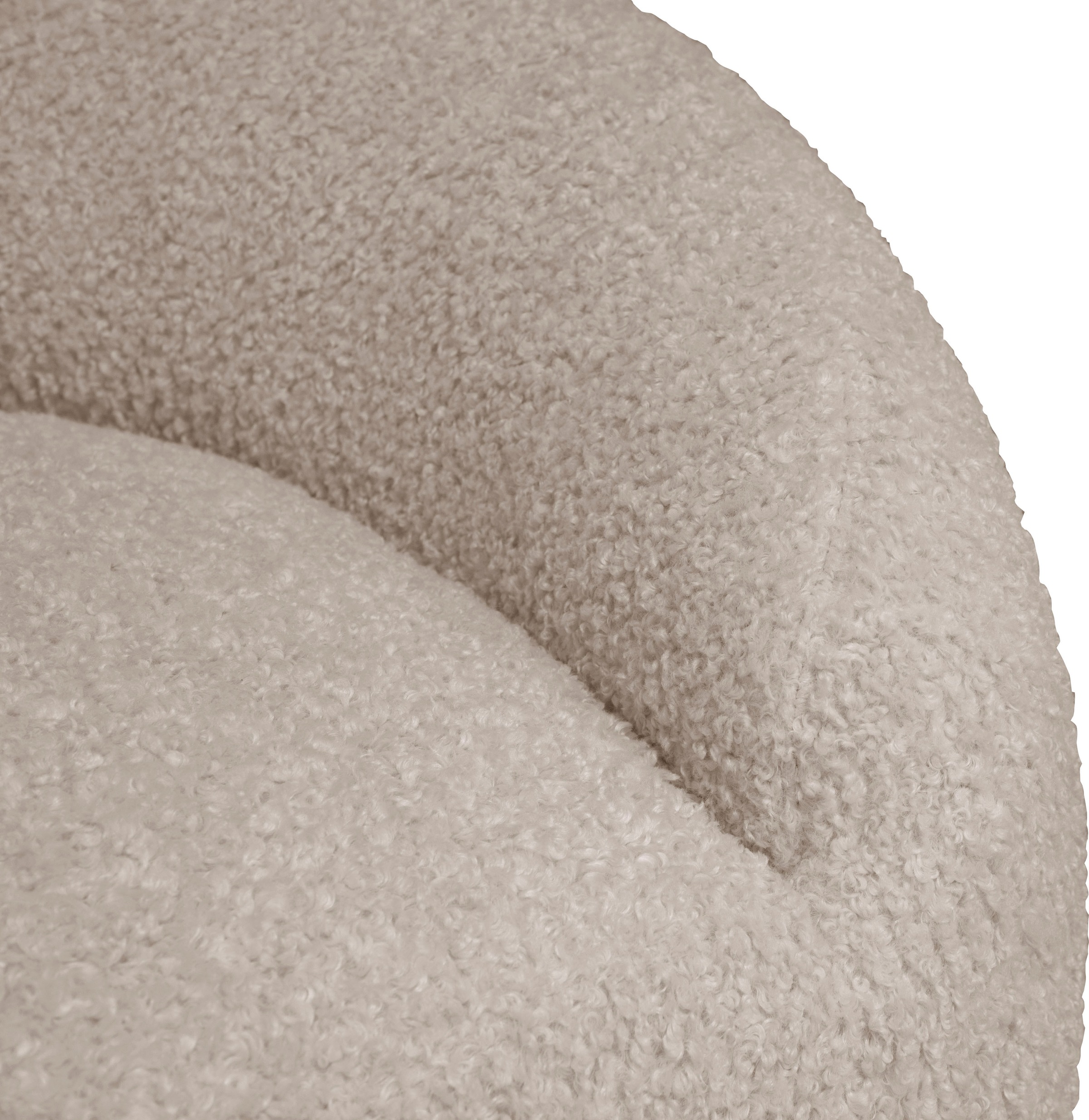 LeGer Home by Lena Gercke Ecksofa »YANI L-Form, Designersofa, organische Form, Maße B/T/H: 255/170/81 cm«, mit Wellenunterfederung, auch in Bouclé, Recamiere rechts/links